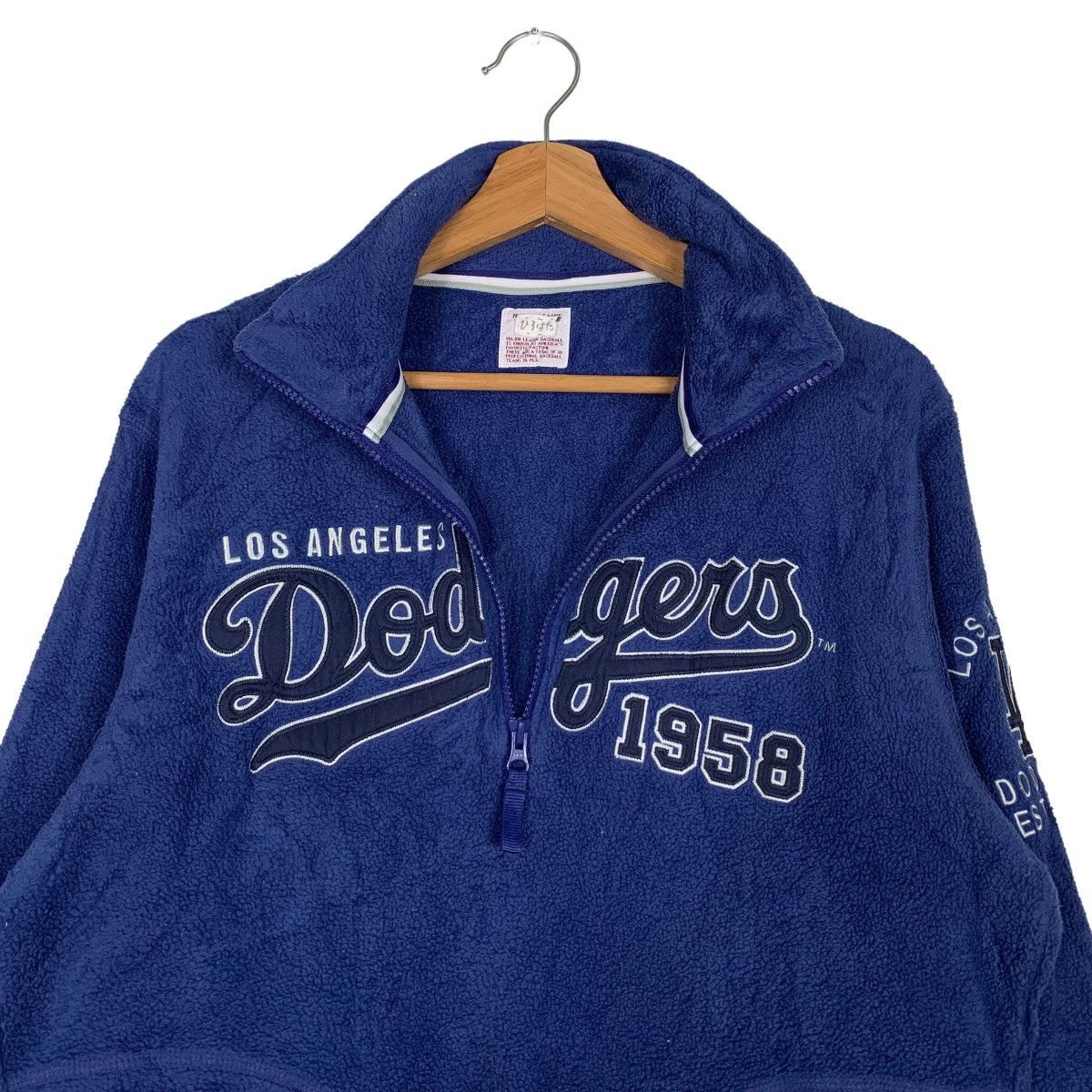 MLB MLB Los Angeles Dodgers Big Logo Half Zip Fleece #0077-C5 Size US M / EU 48-50 / 2 - 11 Thumbnail