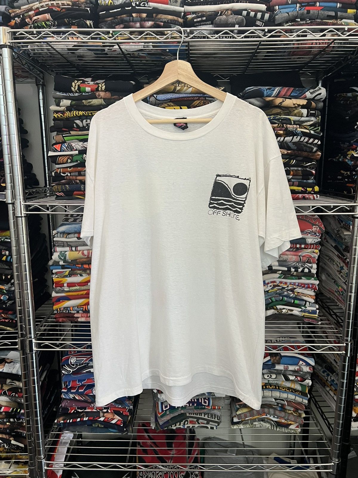 Quiksilver 1989 Off Shore Surf Skate Single Stitch 80s Tee Size US L / EU 52-54 / 3 - 2 Thumbnail