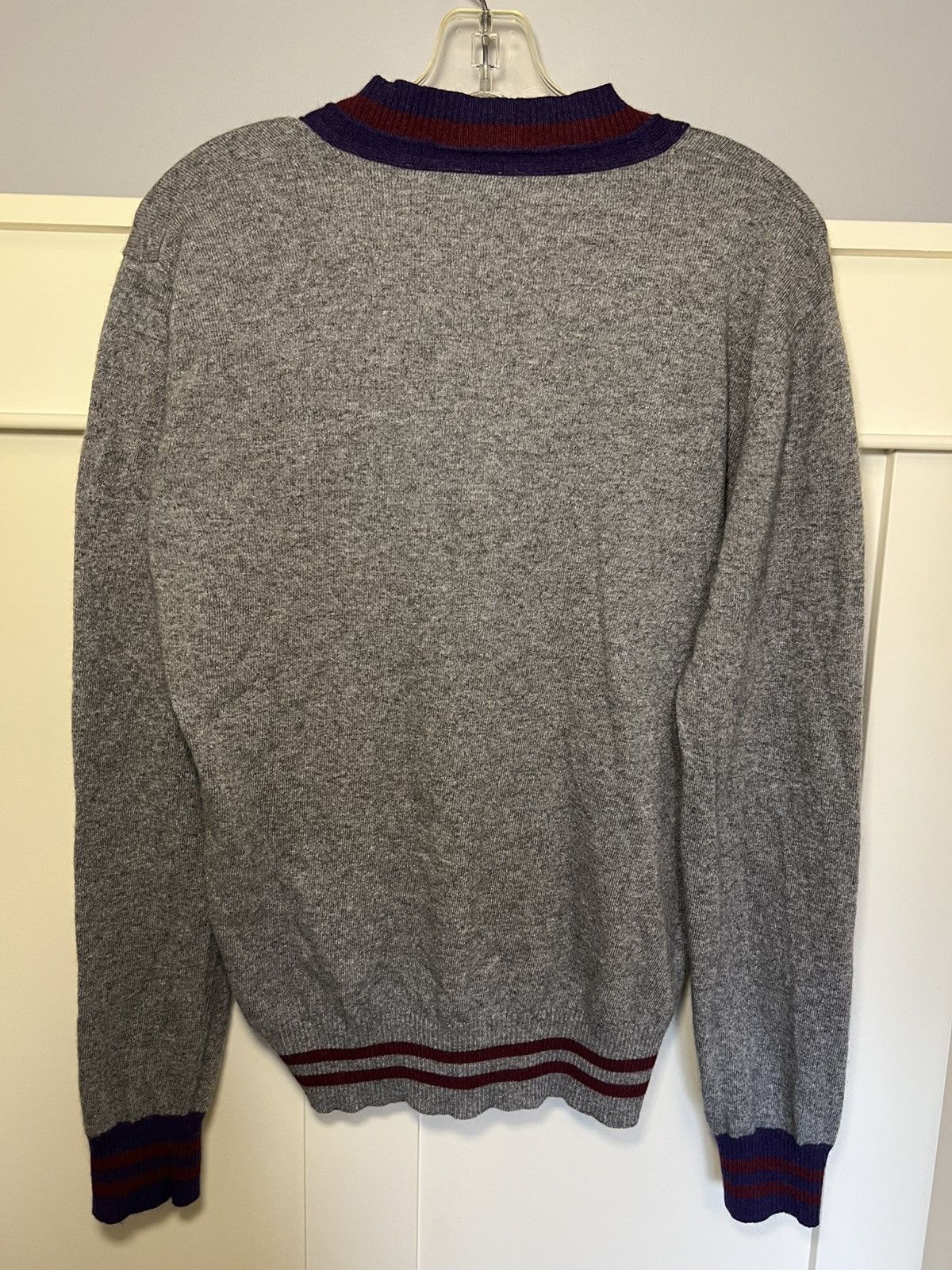 Armani Vintage Armani Jeans wool cashmere v-neck longsleeve sweater Size US XL / EU 56 / 4 - 2 Thumbnail