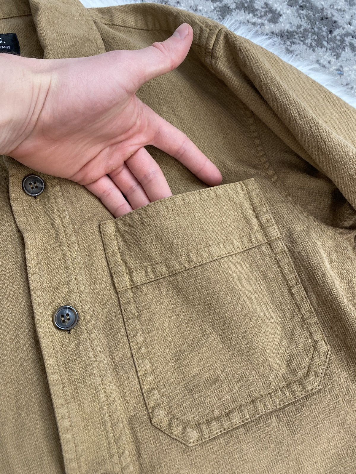 A.P.C. A.P.C. Shirt Beige Colour XS-S Size Size US XS / EU 42 / 0 - 8 Thumbnail
