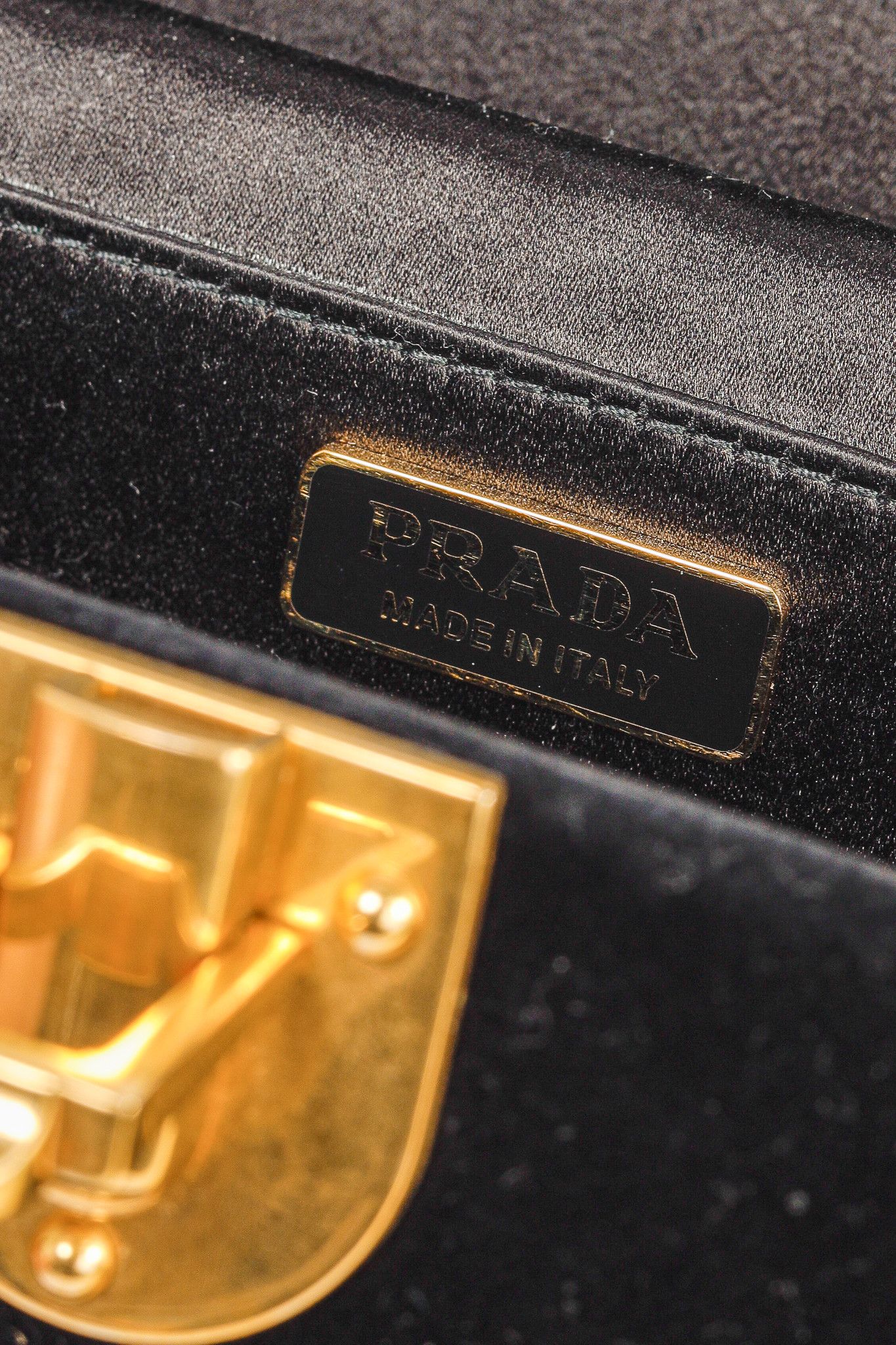 Prada Prada PF/17 Treasure Trunk Black Mini Velvet Box Bag Size ONE SIZE - 8 Thumbnail