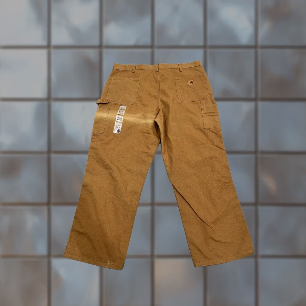 Carhartt Carhartt Pants Mens 42 Brown Duck Canvas Size 42x30 Dungaree Fit Workwear B11 BRN Size US 42 / EU 58 - 1 Thumbnail