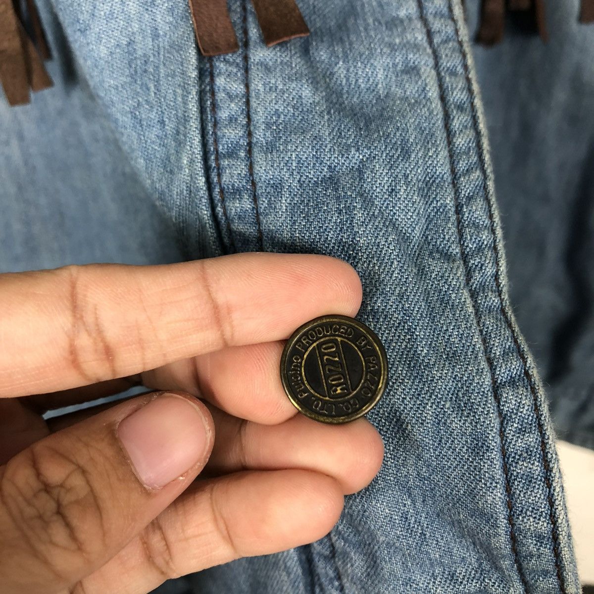Japanese Brand 🔥VINTAGE BOMBER DENIM JACKET PAZZO CO LTD ISSEY MIYAKE Size US M / EU 48-50 / 2 - 18 Thumbnail