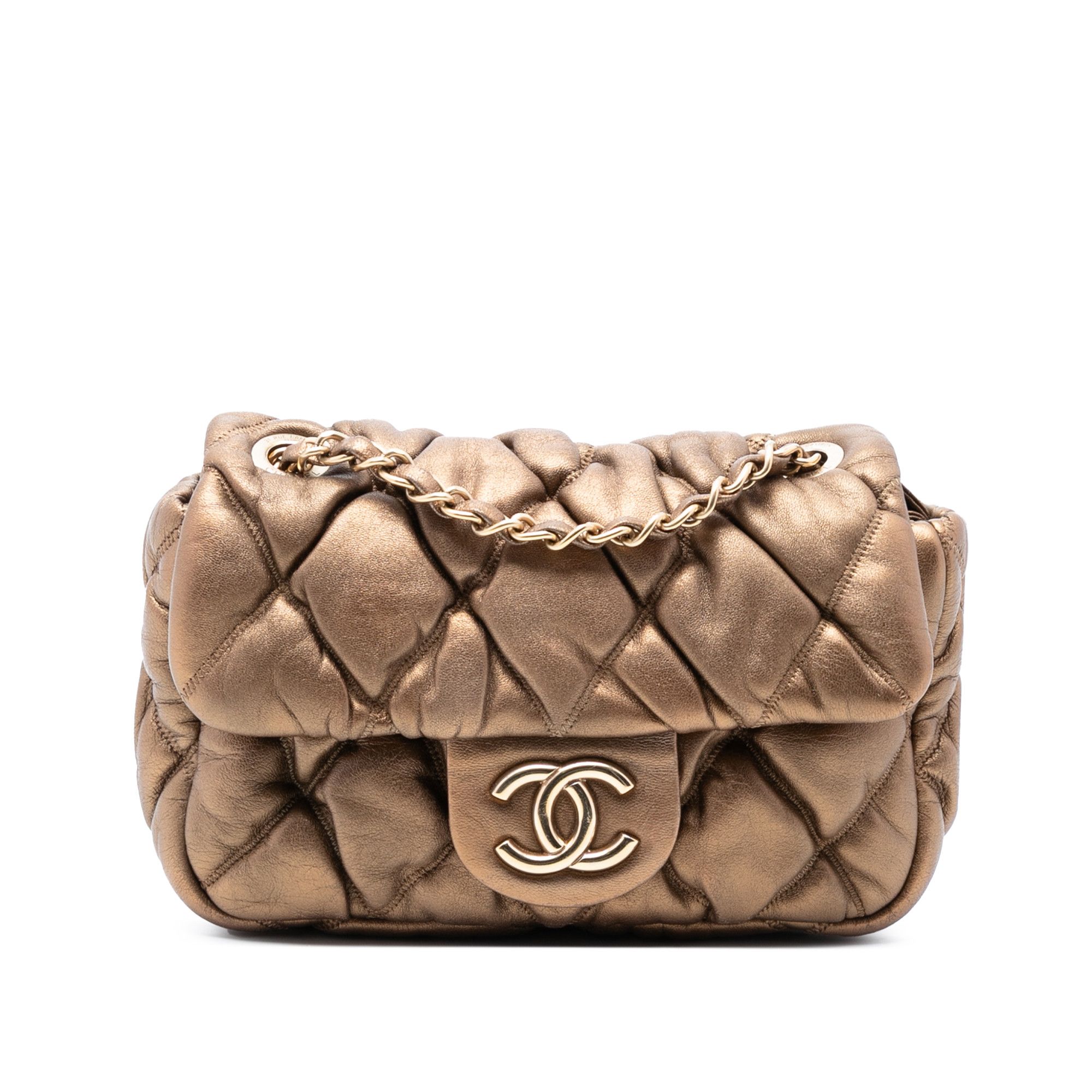 Chanel Chanel CC Lambskin Bubble Quilt Flap Size ONE SIZE - 1 Thumbnail