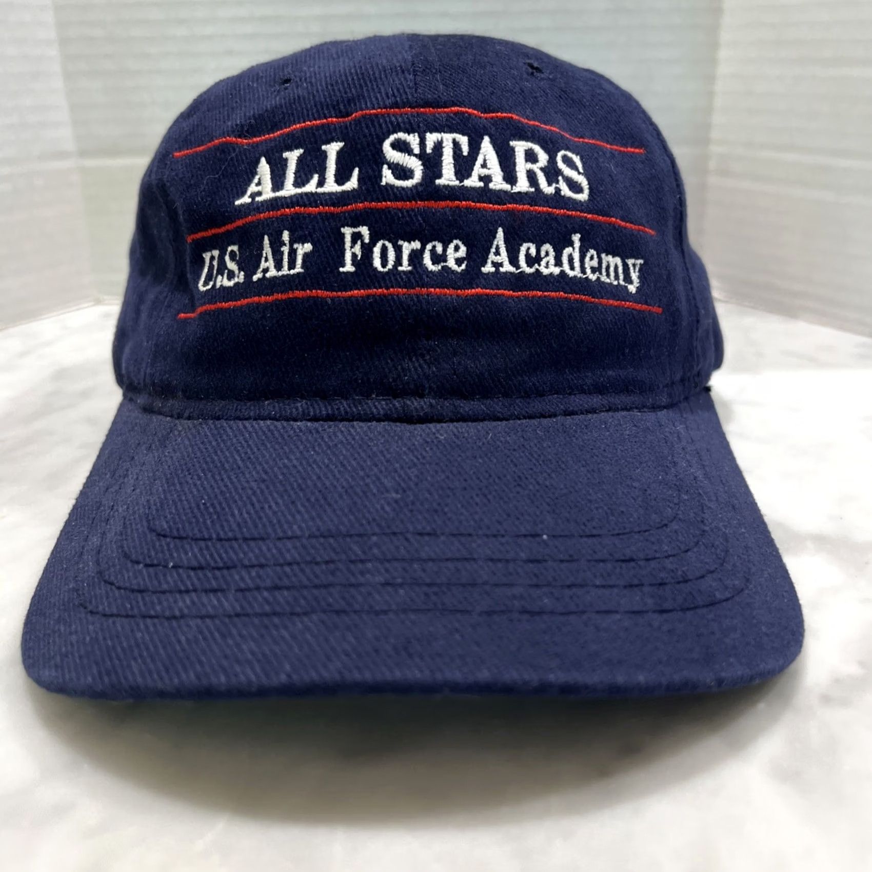 Vintage VINTAGE Headmaster US Air Force Academy All Stars Snapback Hat Embroidered Adjustable Blue Stars Men One Size Size ONE SIZE - 7 Thumbnail