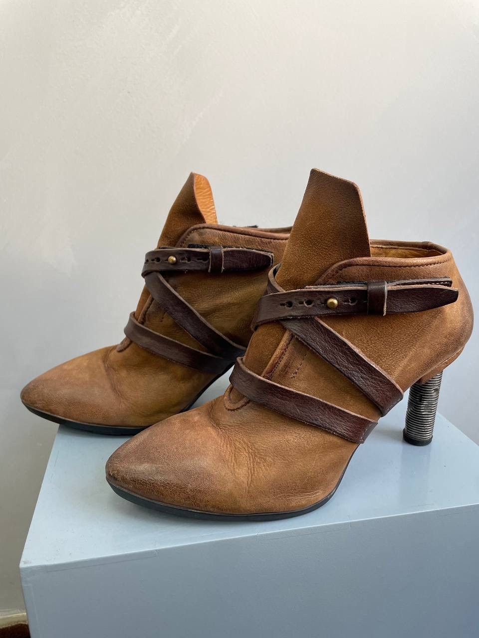 A.S.98 × Leather × Vintage Vintage AS 98 Leather Boots Airstep Brown Archival Punk Size US 8 / IT 38 - 8 Thumbnail