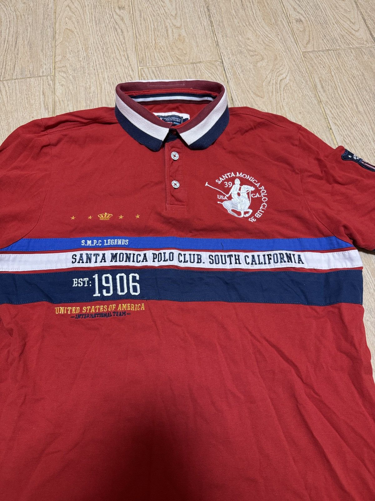Vintage Vintage USA Santa Monica Club California Polo RL style Size US L / EU 52-54 / 3 - 4 Thumbnail