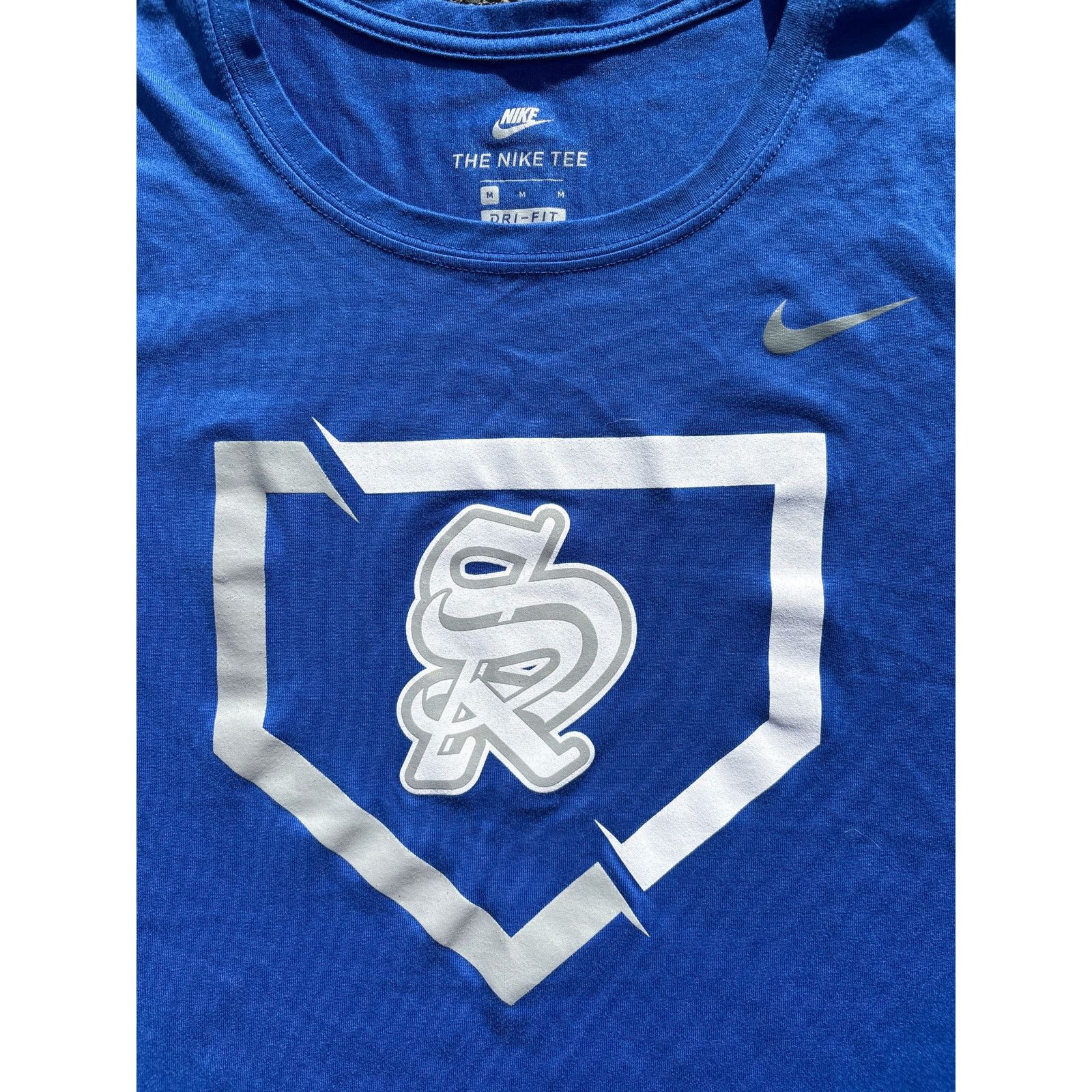 Nike Nike Dri-Fit logo shirt blue baseball plate logo SR Medium Size US M / EU 48-50 / 2 - 2 Thumbnail