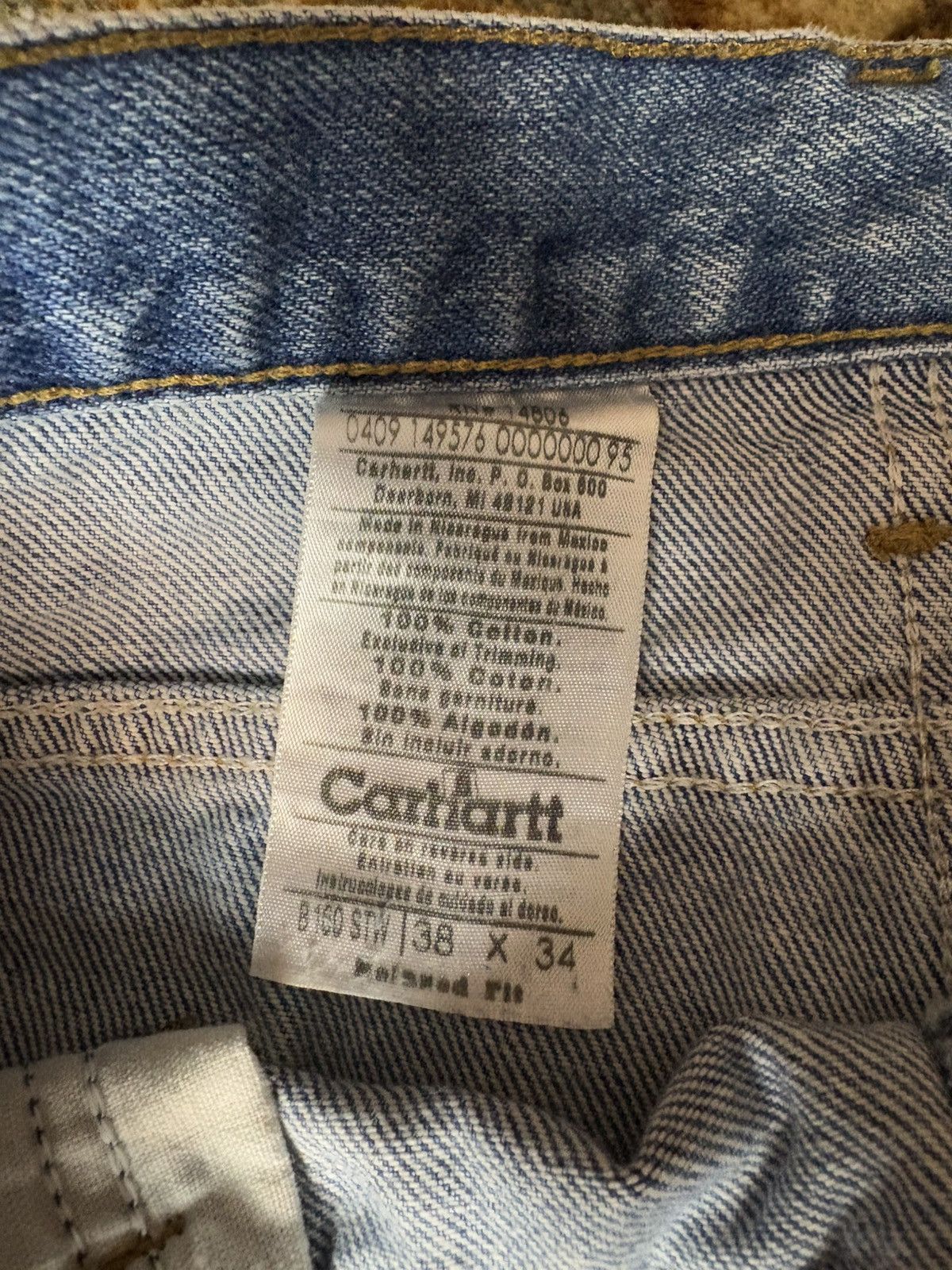 Carhartt × Vintage Vintage Carhartt Denim Jeans Size US 38 / EU 54 - 3 Thumbnail