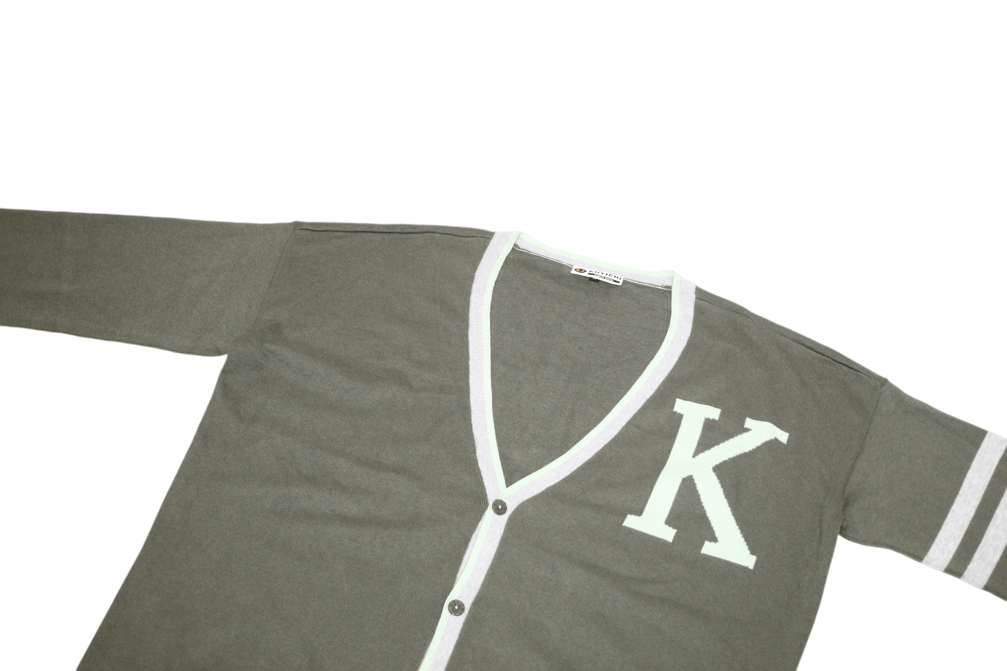 Japanese Brand Kuyichi Logo Embroidery Organic Cotton Buttons Cardigan Size L / US 10 / IT 46 - 2 Thumbnail