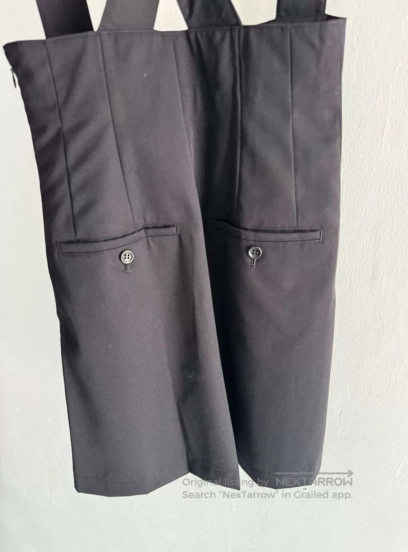 Junya Watanabe Junya Watanabe Black Wool Suspender Skirt. Size 25" / US 0 / IT 36 - 3 Thumbnail