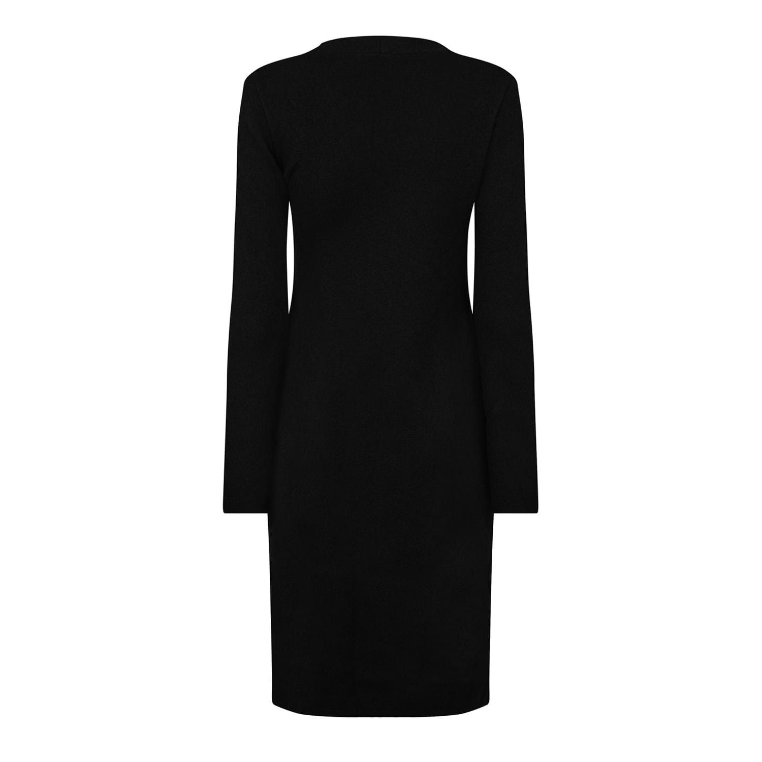 Bottega Veneta Bottega Veneta Asymmetric Knee Length Dress in Black Size M / US 6-8 / IT 42-44 - 2 Thumbnail