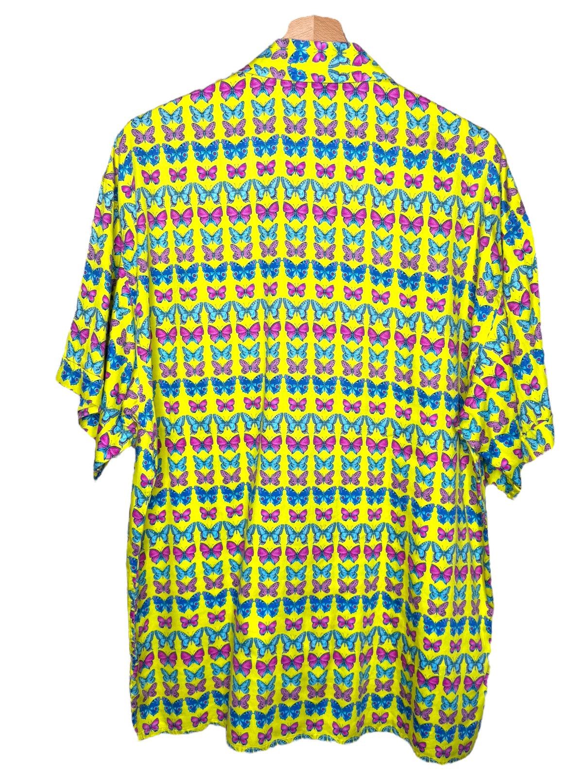 Versace Gianni Versace V2 Vintage Butterfly Shirt Yellow S Size US S / EU 44-46 / 1 - 8 Thumbnail