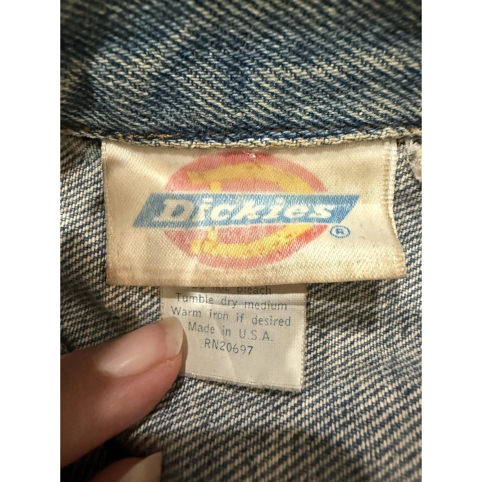 Dickies Vintage Dickies Denim Jacket Womens MED Made USA 80s Size M / US 6-8 / IT 42-44 - 5 Thumbnail