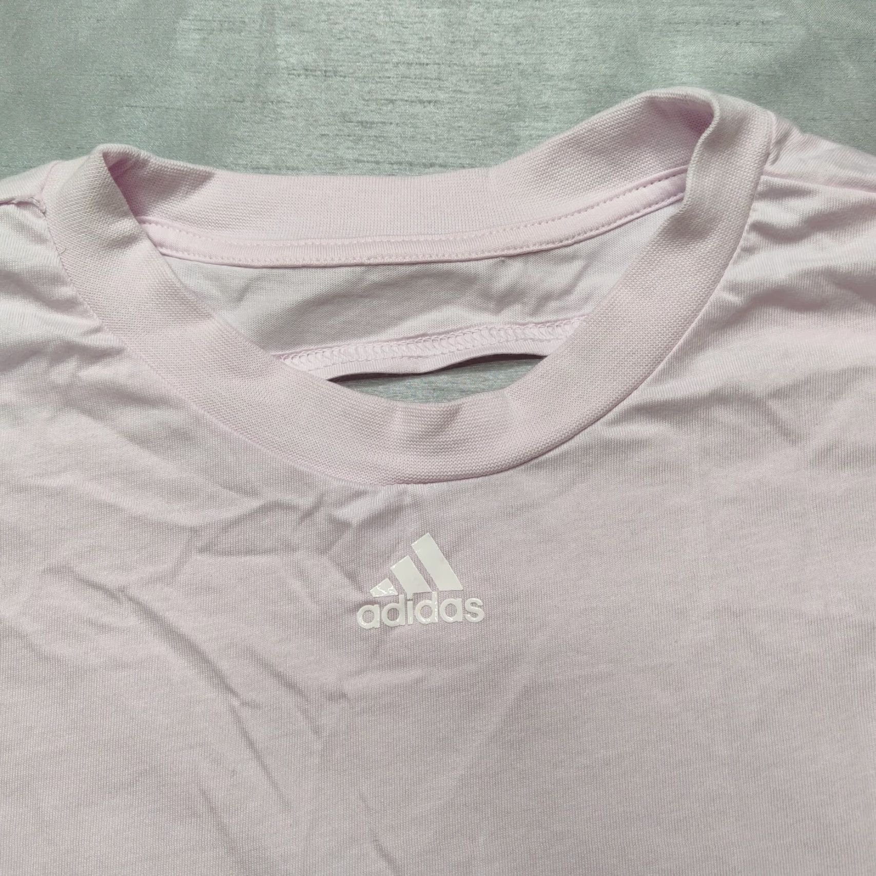 Adidas ADIDAS Women M Almost Pink Backless Loose Fit Hyperglam Boxy T-Shirt NEW Size M / US 6-8 / IT 42-44 - 3 Thumbnail