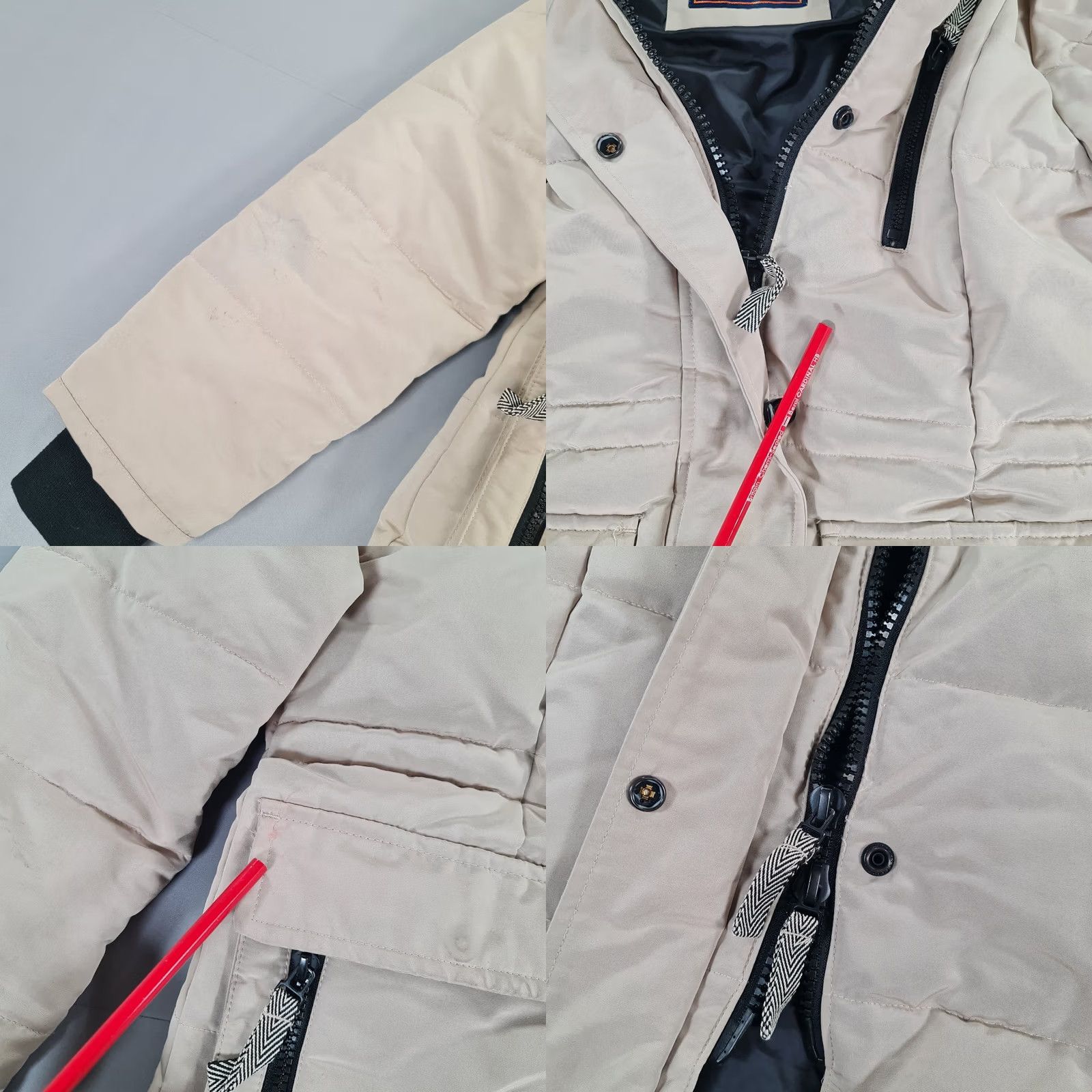 Superdry Superdry Womens Jacket Beige 8 UK Everest Longline Parka Hooded Size M / US 6-8 / IT 42-44 - 8 Thumbnail