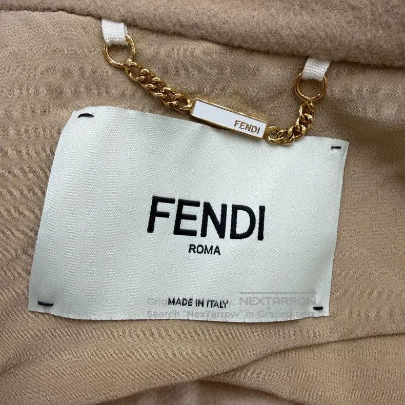 Fendi Fendi Khaki pocket mink wool coat Size XS / US 0-2 / IT 36-38 - 5 Thumbnail