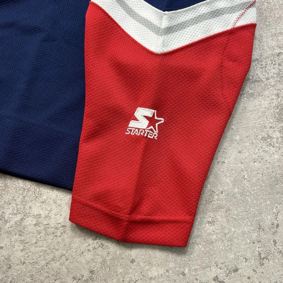 NHL × Starter × Vintage NEW YORK RANGERS LIBERTY LOGO STARTER HOCKEY JERSEY SIZE L Size US L / EU 52-54 / 3 - 4 Thumbnail