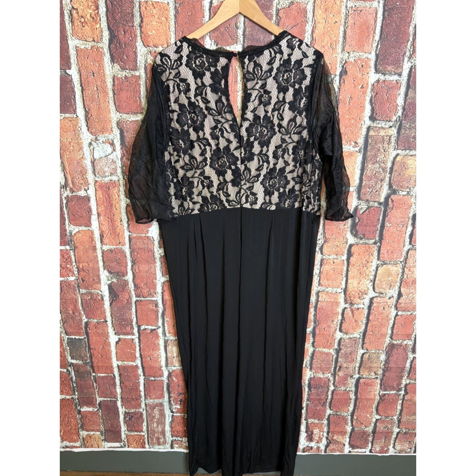 Vintage Monroe and Main Womens Plus 24W Jumpsuit Black Size 42" / US 20 - 4 Thumbnail