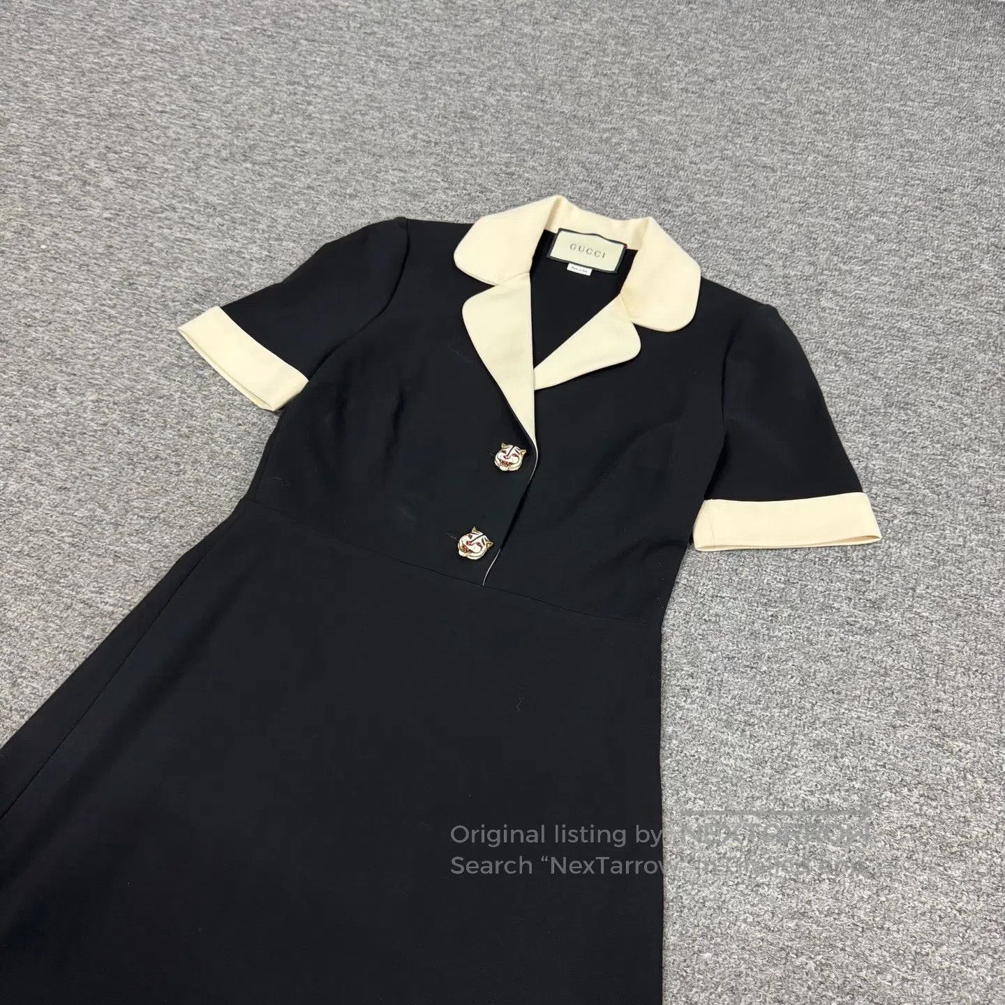 Gucci Guicci Black and white contrast color Waisted dress| Size S / US 4 / IT 40 - 3 Thumbnail