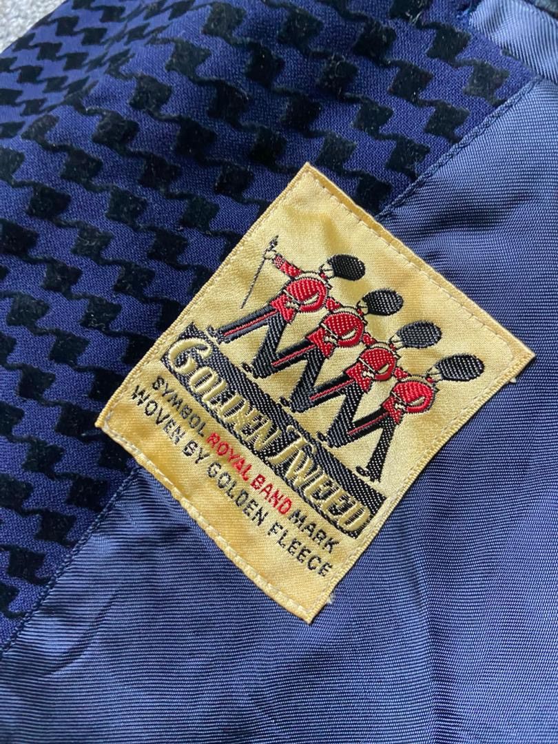 Japanese Brand Mier Clothes Golden Tweed Houndstooth Blazer (184) Size US XS / EU 42 / 0 - 4 Thumbnail