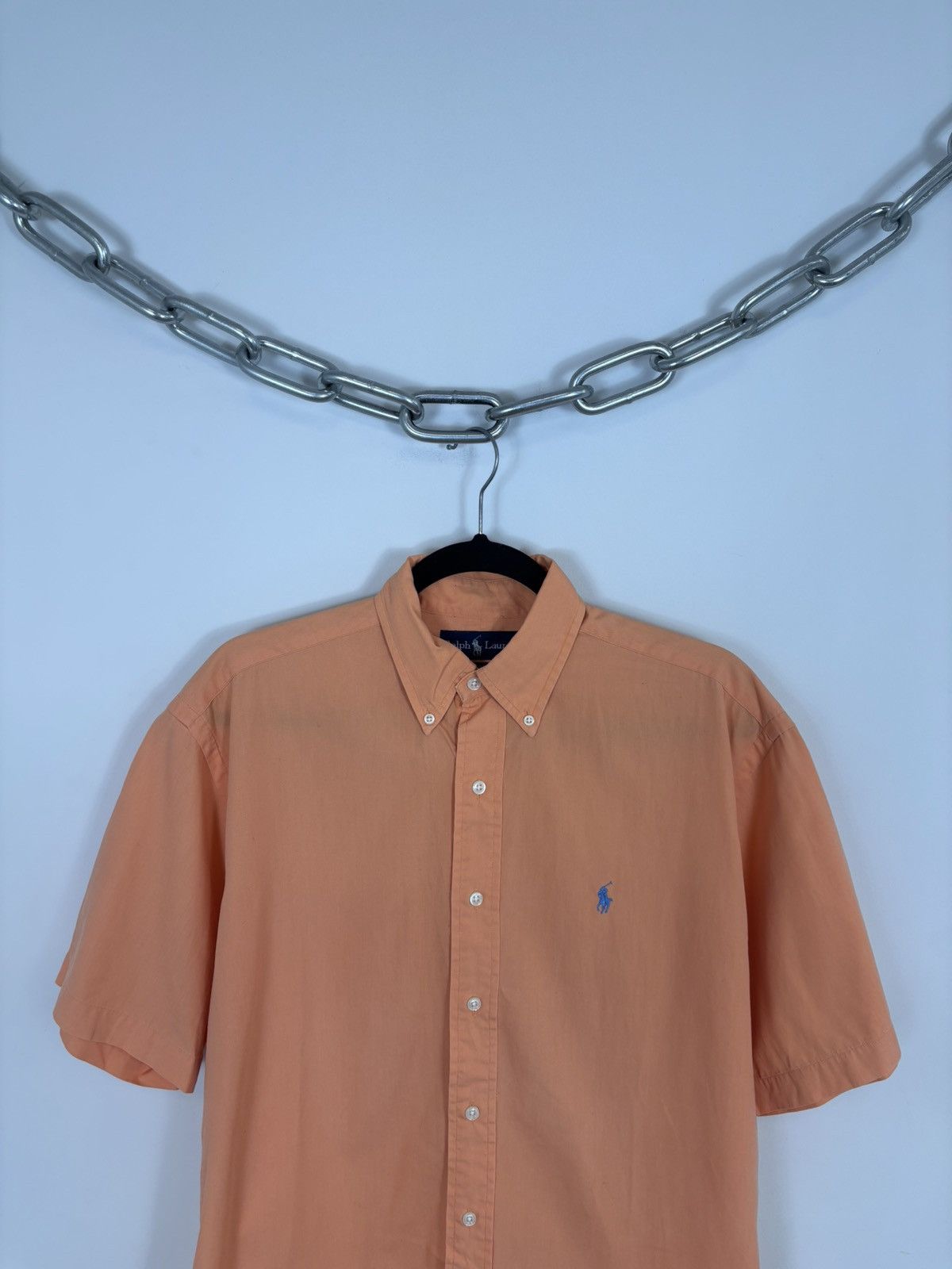 Ralph Lauren Ralph Lauren Vintage Men’s Blake Orange Short Sleeve Shirt Size US L / EU 52-54 / 3 - 2 Thumbnail