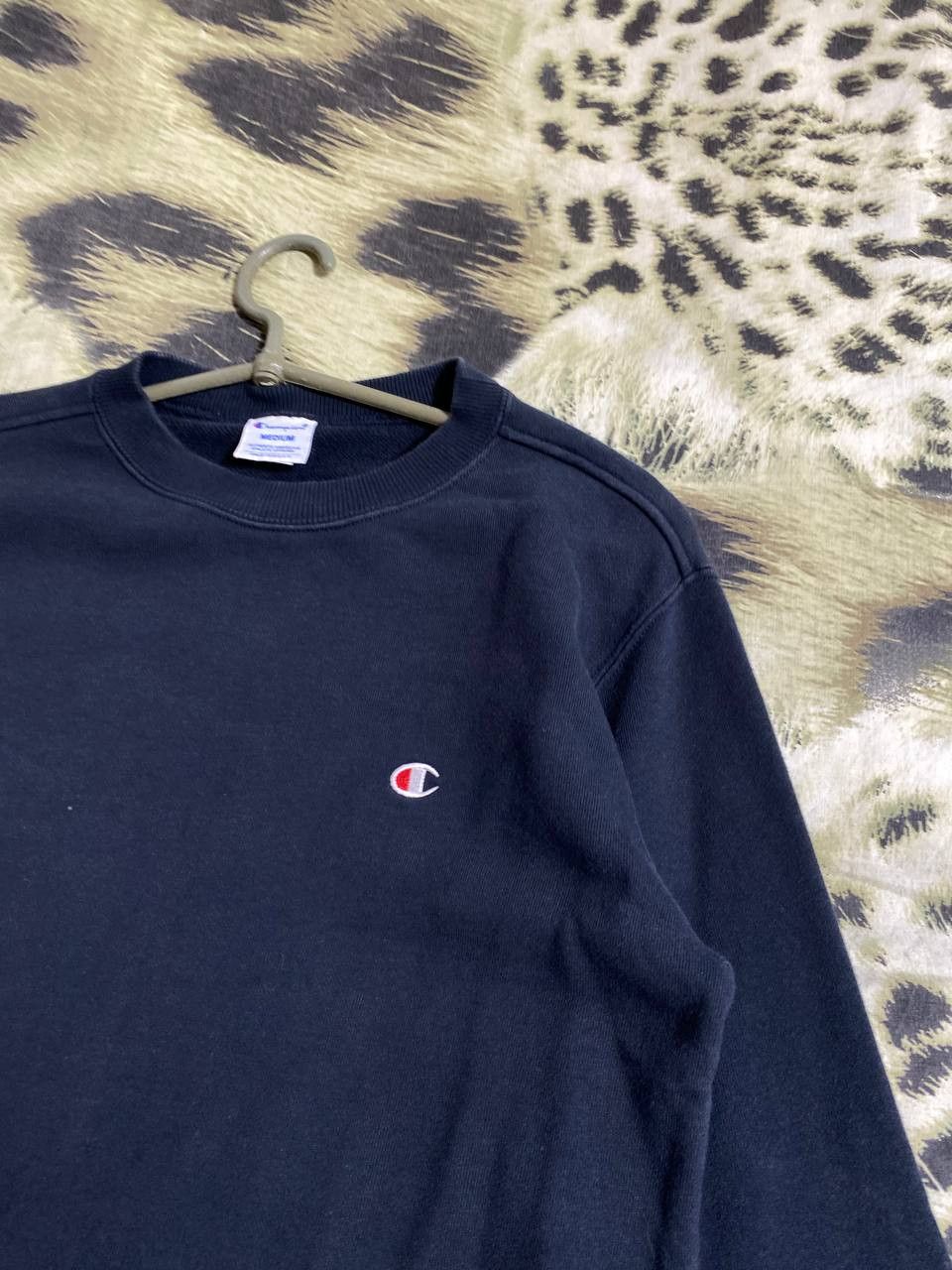 Champion × Vintage Champion Sweatshirt Medium Navy Blue Crewneck Size US M / EU 48-50 / 2 - 6 Thumbnail