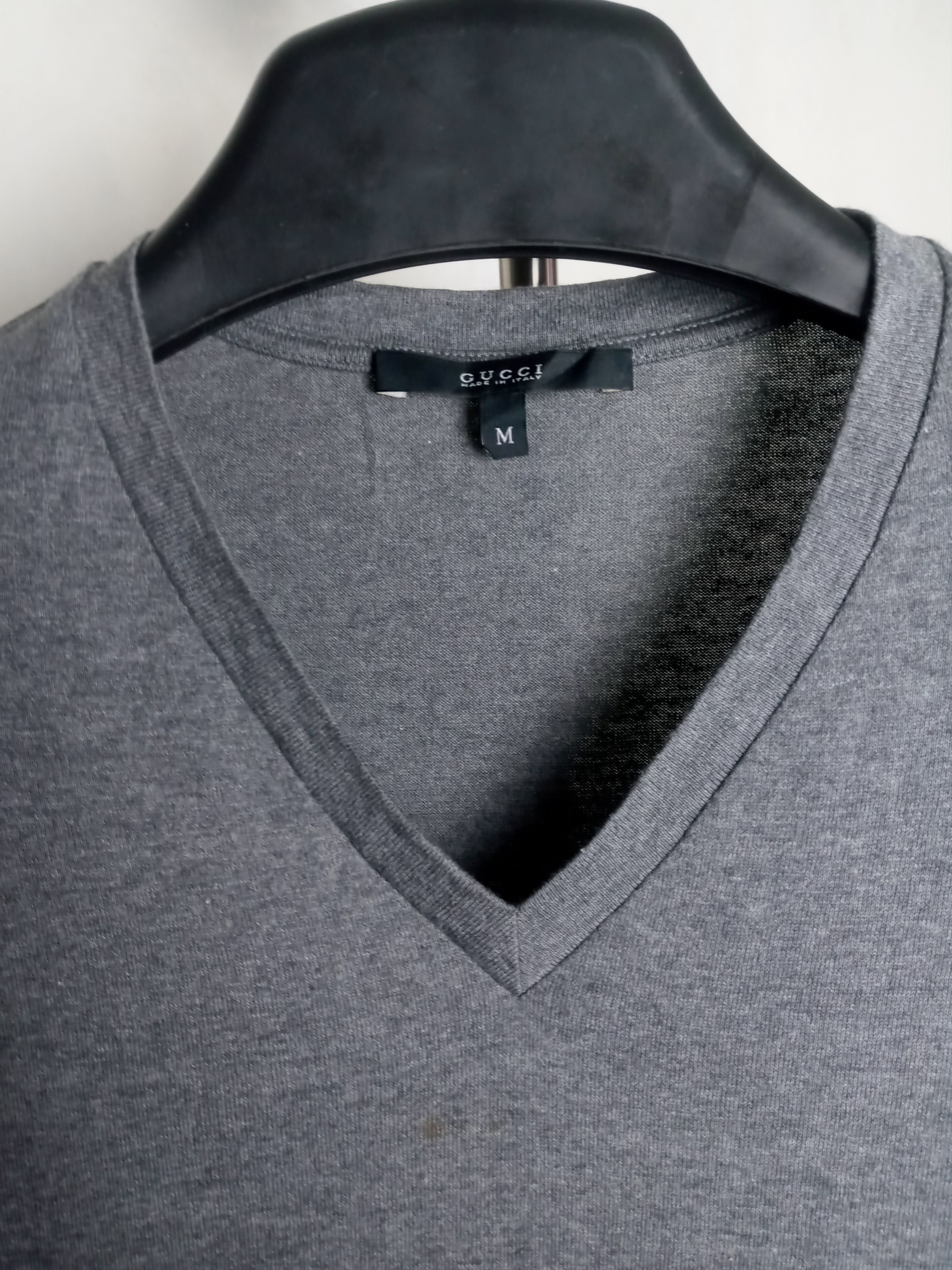 Gucci Gucci Grey Striped T shirt Size US M / EU 48-50 / 2 - 4 Thumbnail
