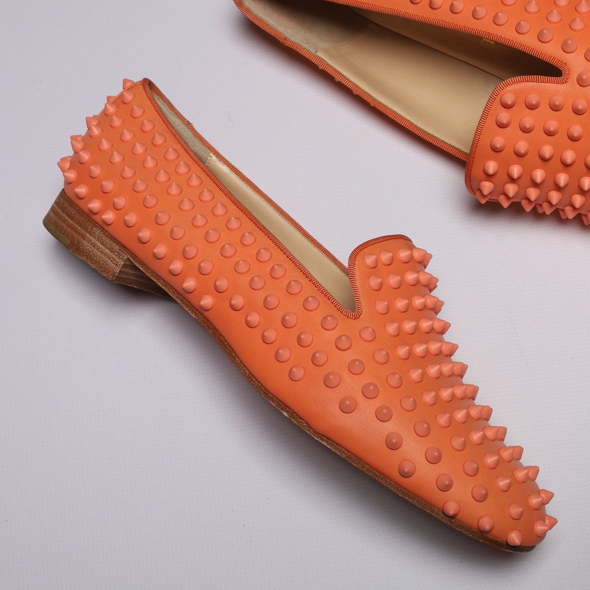 Christian Louboutin Christian Louboutin Spike Patent Loafers Shoes Size US 8 / EU 41 - 12 Thumbnail