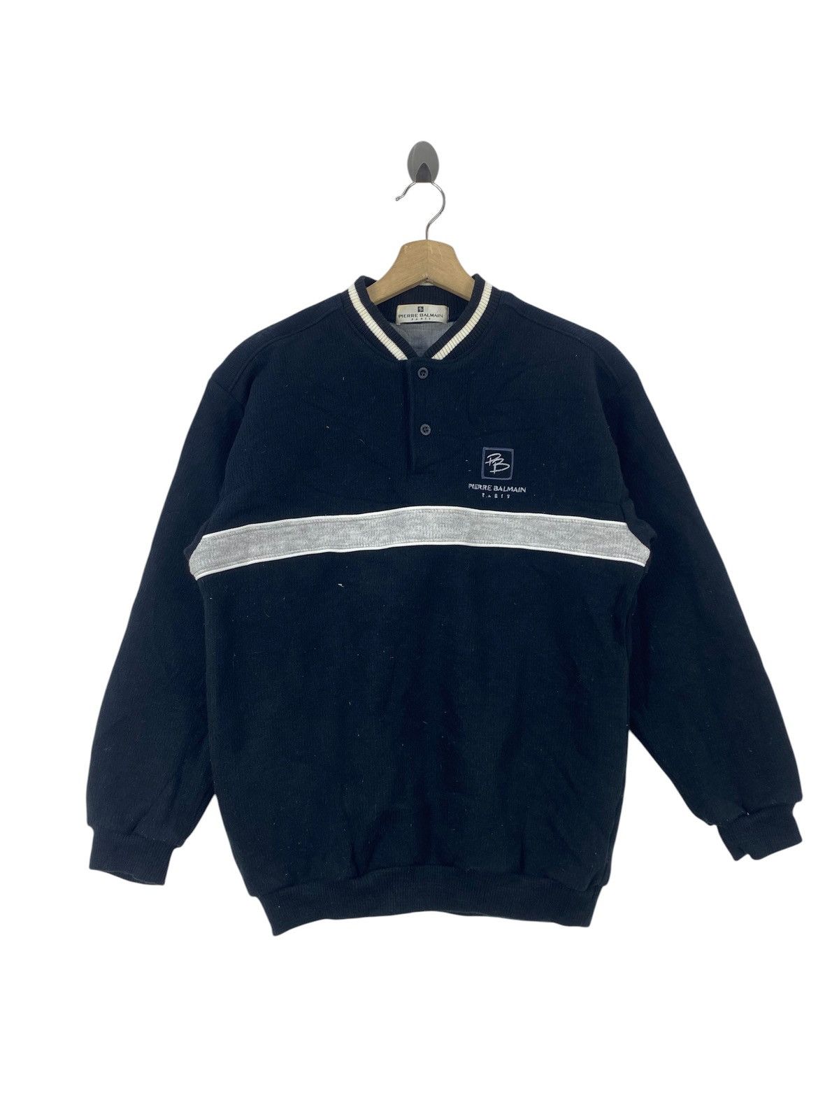 Pierre Balmain Vintage PIERRE BALMAIN Paris Sweatshirt Pullover Embroidered Size US M / EU 48-50 / 2 - 3 Thumbnail