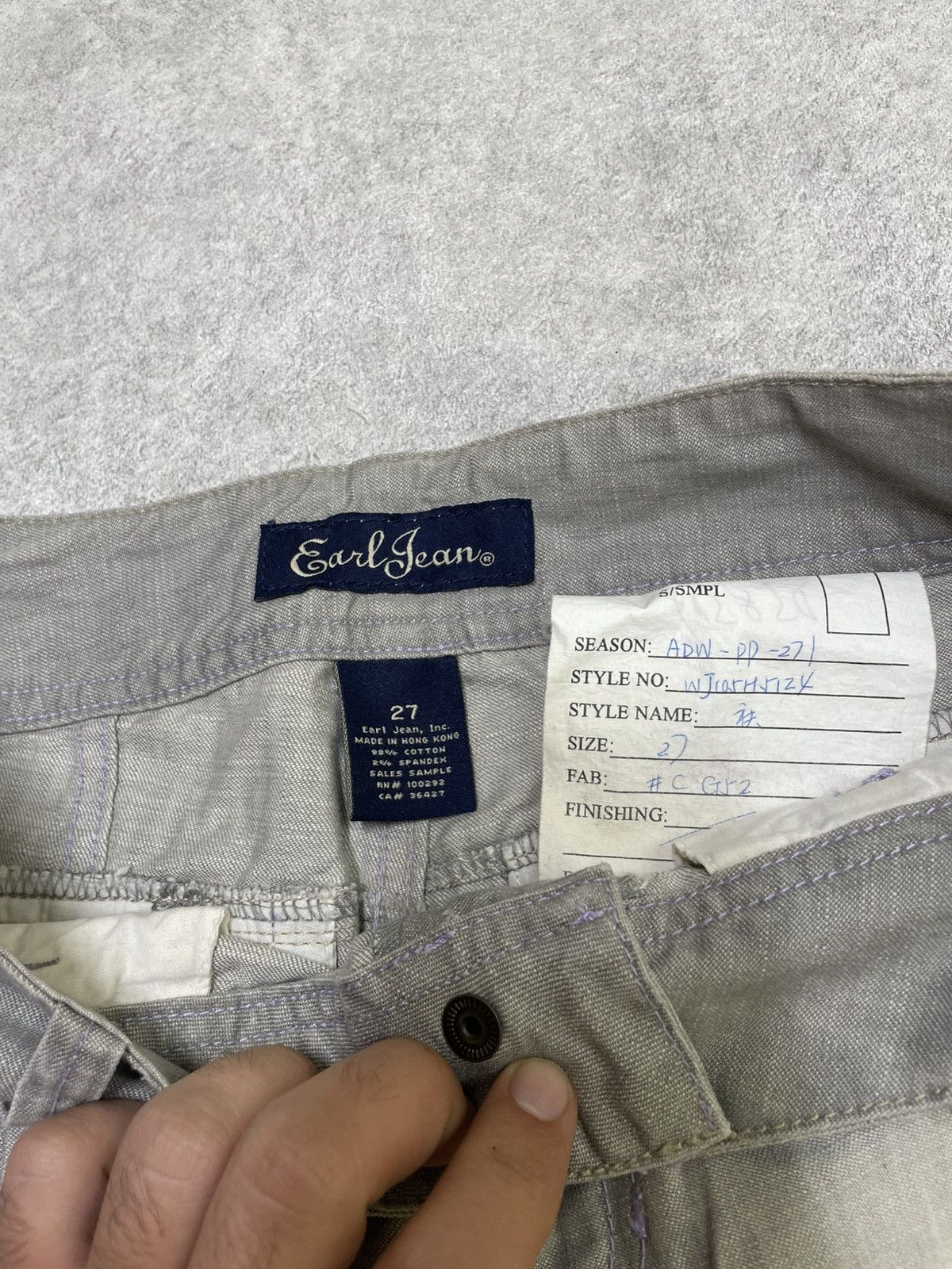 If Six Was Nine × Japanese Brand × Le Grande Bleu (L.G.B.) Detail crash break mix leather trashed flared jean Size US 27 - 7 Thumbnail