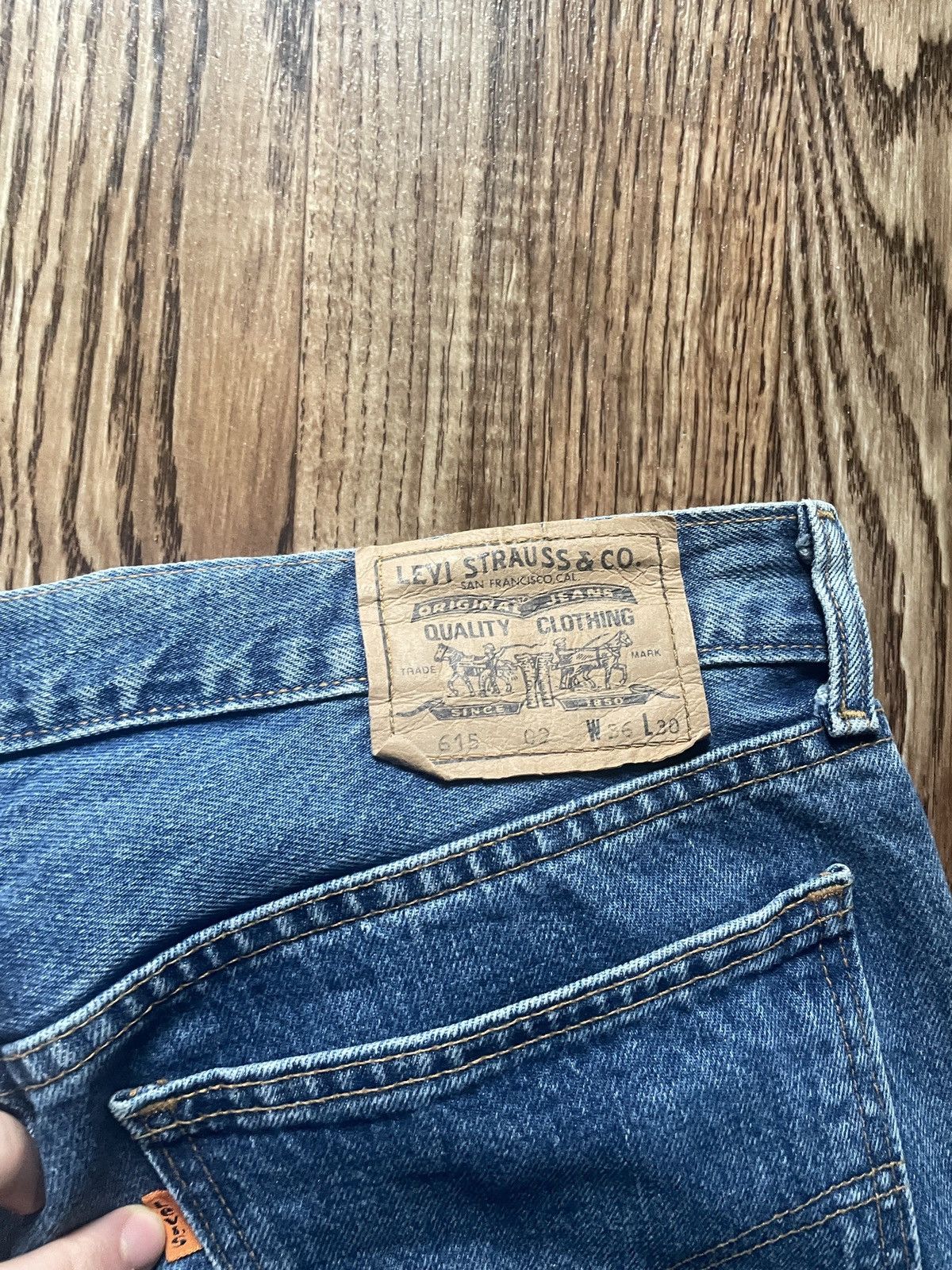 Levi's Vintage Levis 615 Orange Tab 90s Jeans Size US 36 / EU 52 - 7 Thumbnail