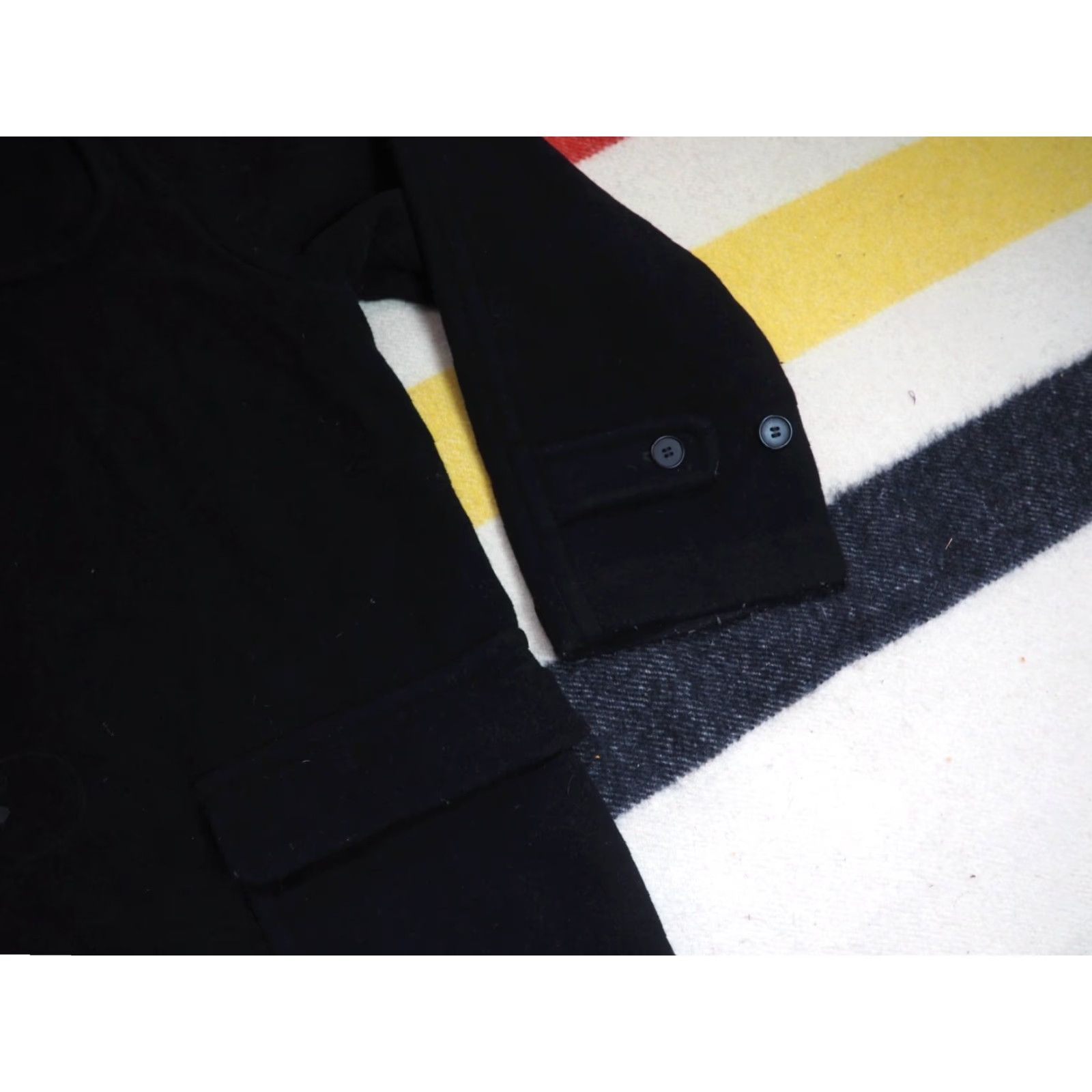 Ralph Lauren VTG Chaps Ralph Lauren Black Wool Blend Toggle Duffle Hooded Overcoat Mens L Size US L / EU 52-54 / 3 - 5 Thumbnail