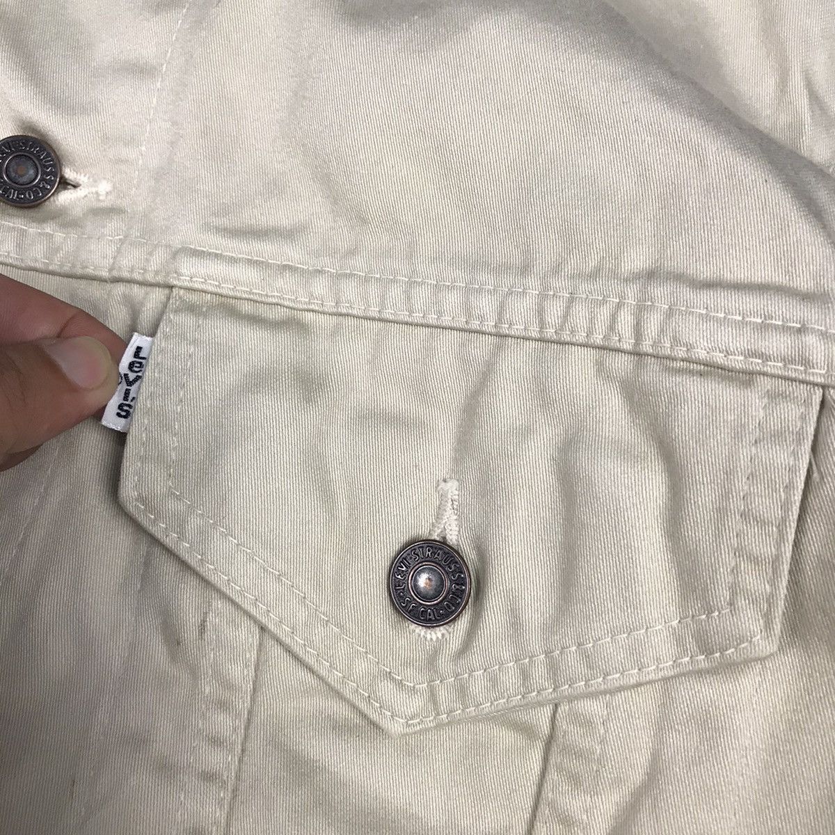 Levi's × Levi's Vintage Clothing LEVIS CREAM BUTTON MADE IN JAPAN JACKET Size US S / EU 44-46 / 1 - 4 Thumbnail