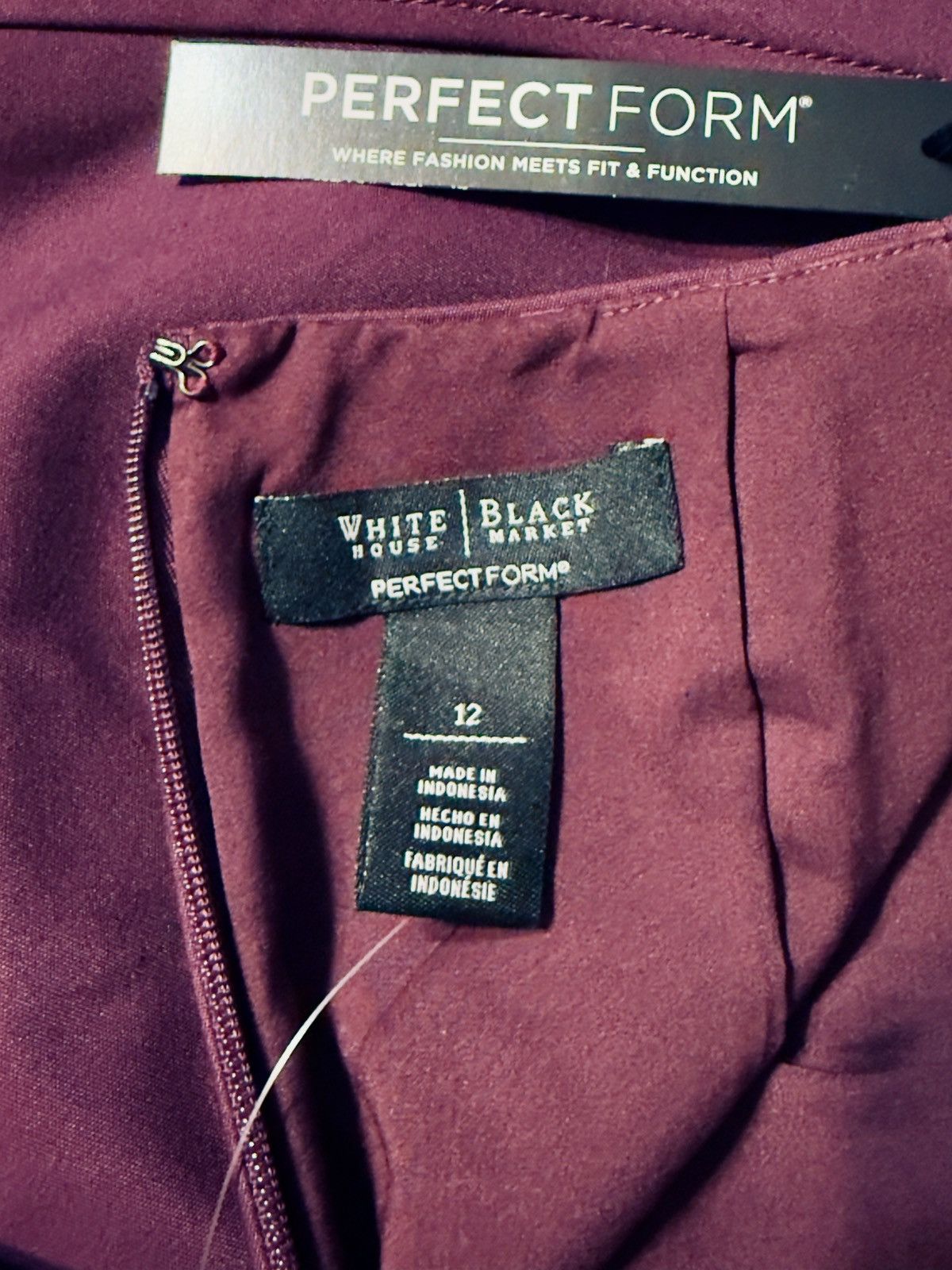 White House Black Market White House Black Market Perfect Form Berry Skirt – Size 12 Size 34" / US 12 / IT 48 - 4 Thumbnail