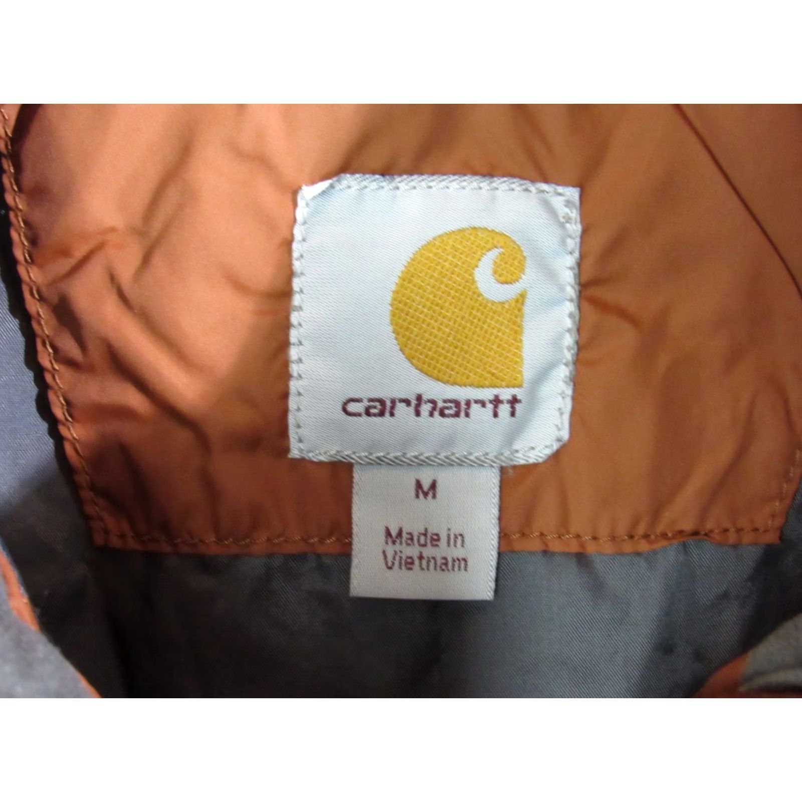 Carhartt Carhartt Vest Mens Orange Quilted Nylon Outdoor Relaxed Fit Insulated Men Med Size US M / EU 48-50 / 2 - 3 Thumbnail