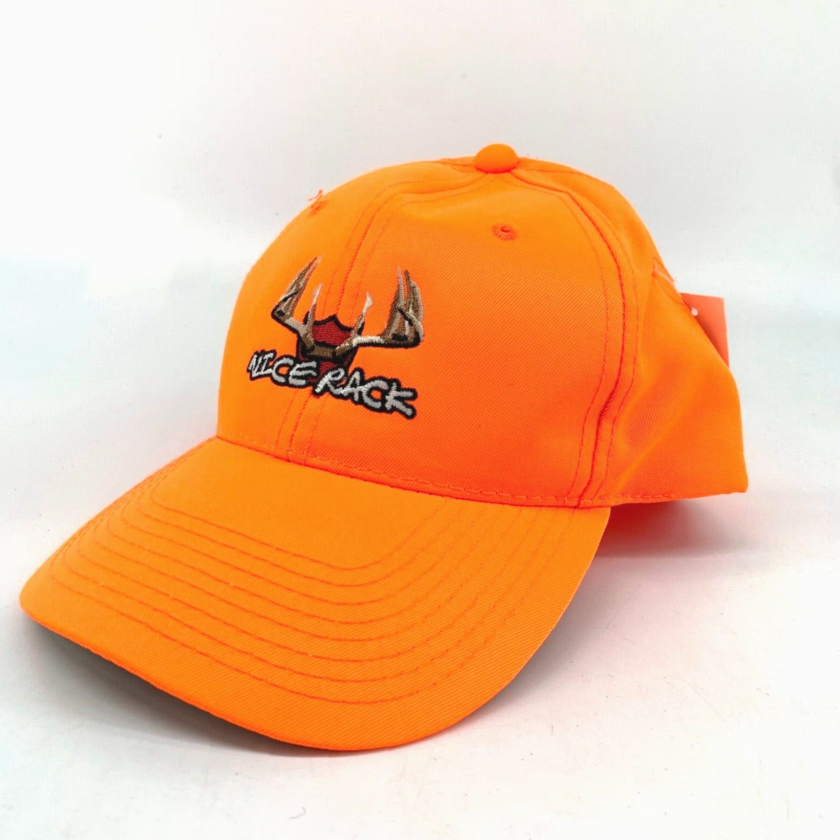 Vintage Signatures Orange Nice Rack Safety Adjustable Snapback Cap One Size Fits Most Men Hat Outdoor All Season Womens? Size ONE SIZE - 2 Thumbnail