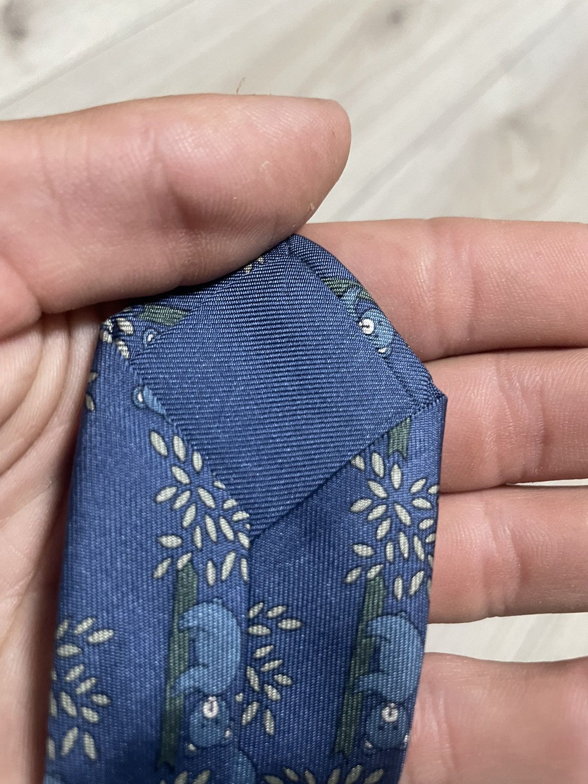 Hermes Hermes Tie Silk Necktie Koalas Bears Climbing Tree 7282 MA Size ONE SIZE - 14 Thumbnail