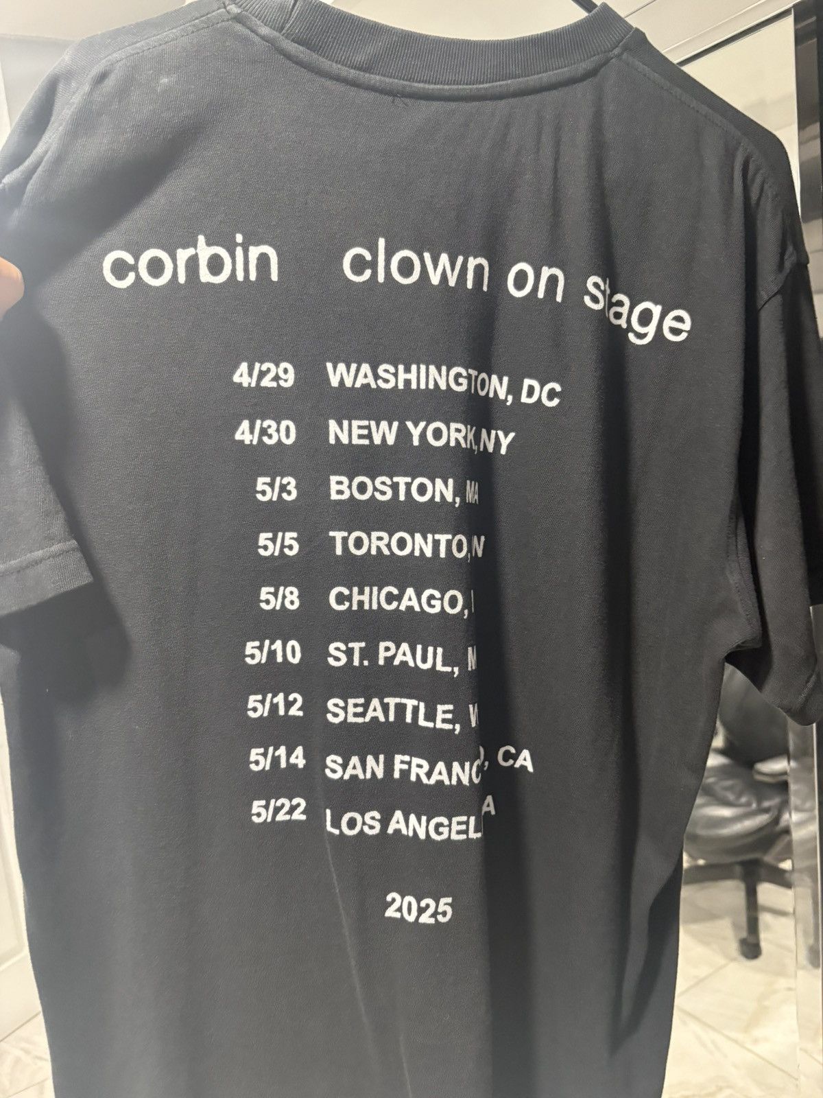 Corbin Corbin aka Spooky Black Tour Shirt - L Size US L / EU 52-54 / 3 - 3 Thumbnail