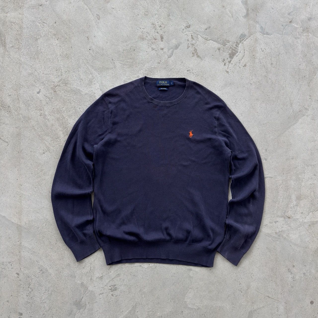 Polo Ralph Lauren Vintage 90s Polo Ralph Lauren Pima Cotton Crewneck Sweater Size US S / EU 44-46 / 1 - 1 Thumbnail
