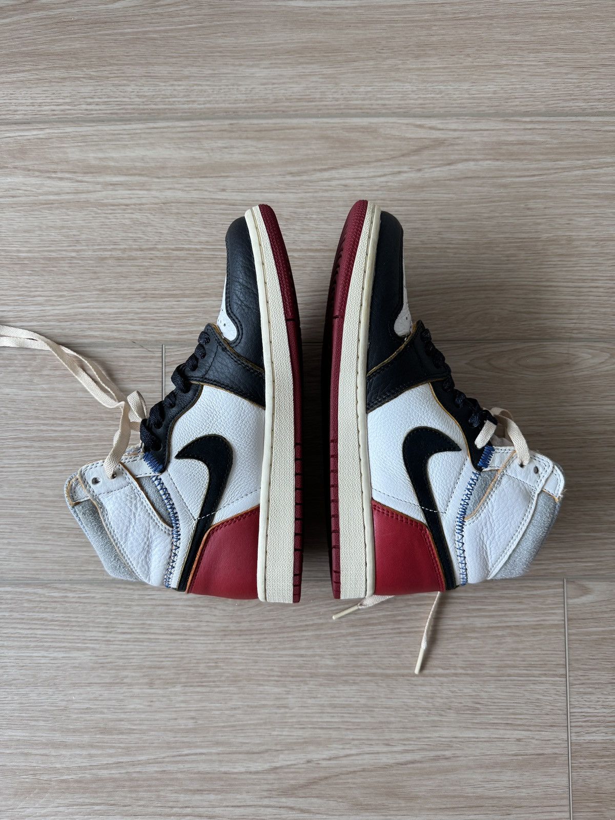 Jordan Brand Union Jordan 1 Black Toe Neutral Grey Size US 6.5 / EU 39-40 - 8 Thumbnail