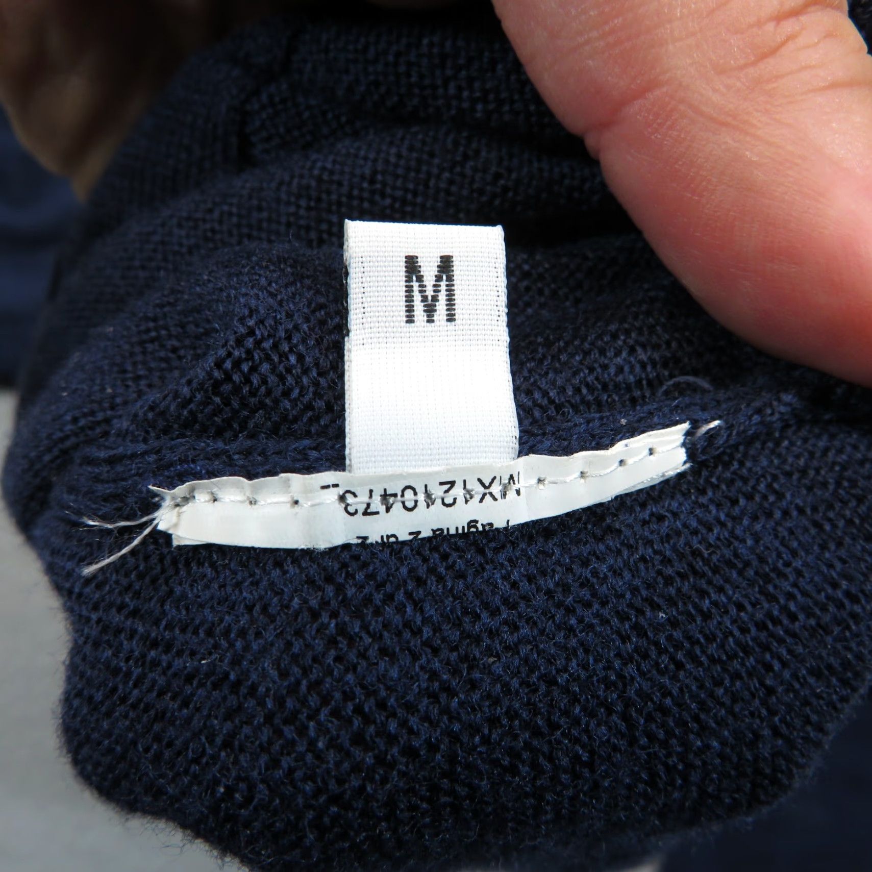 Vintage Dirk Bikkembergs Hoodie Men Medium Wool Navy Blue Hooded Sweater Sweatshirt Logo Size US M / EU 48-50 / 2 - 5 Thumbnail