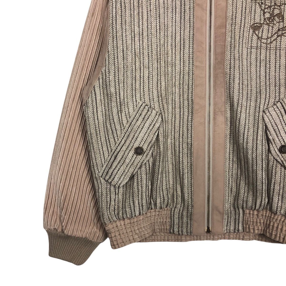 Japanese Brand 📌Vintage Bomber Jacket World Max Club Striped Issey Miyake Size US M / EU 48-50 / 2 - 5 Thumbnail