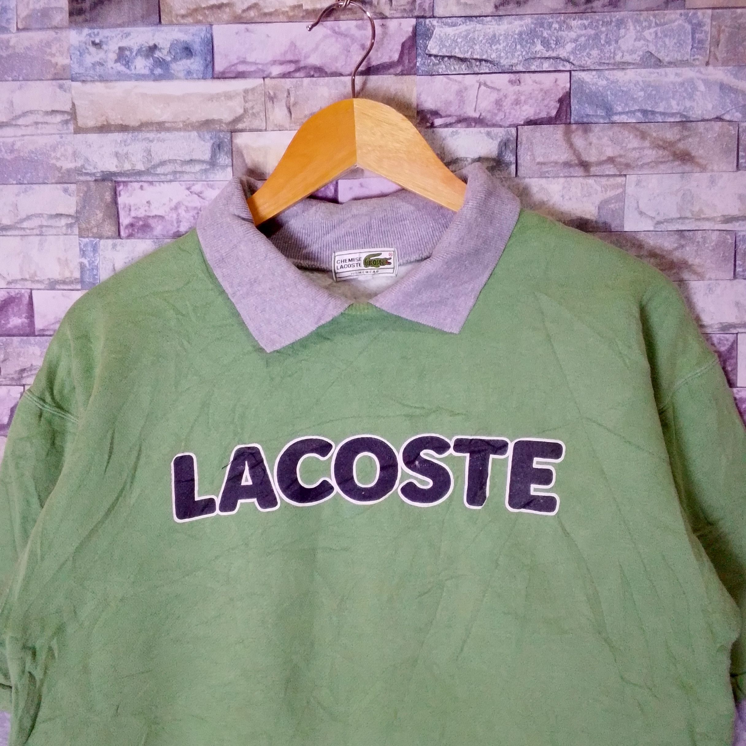 Lacoste Lacoste Spellout Sweatshirt Size US M / EU 48-50 / 2 - 2 Thumbnail