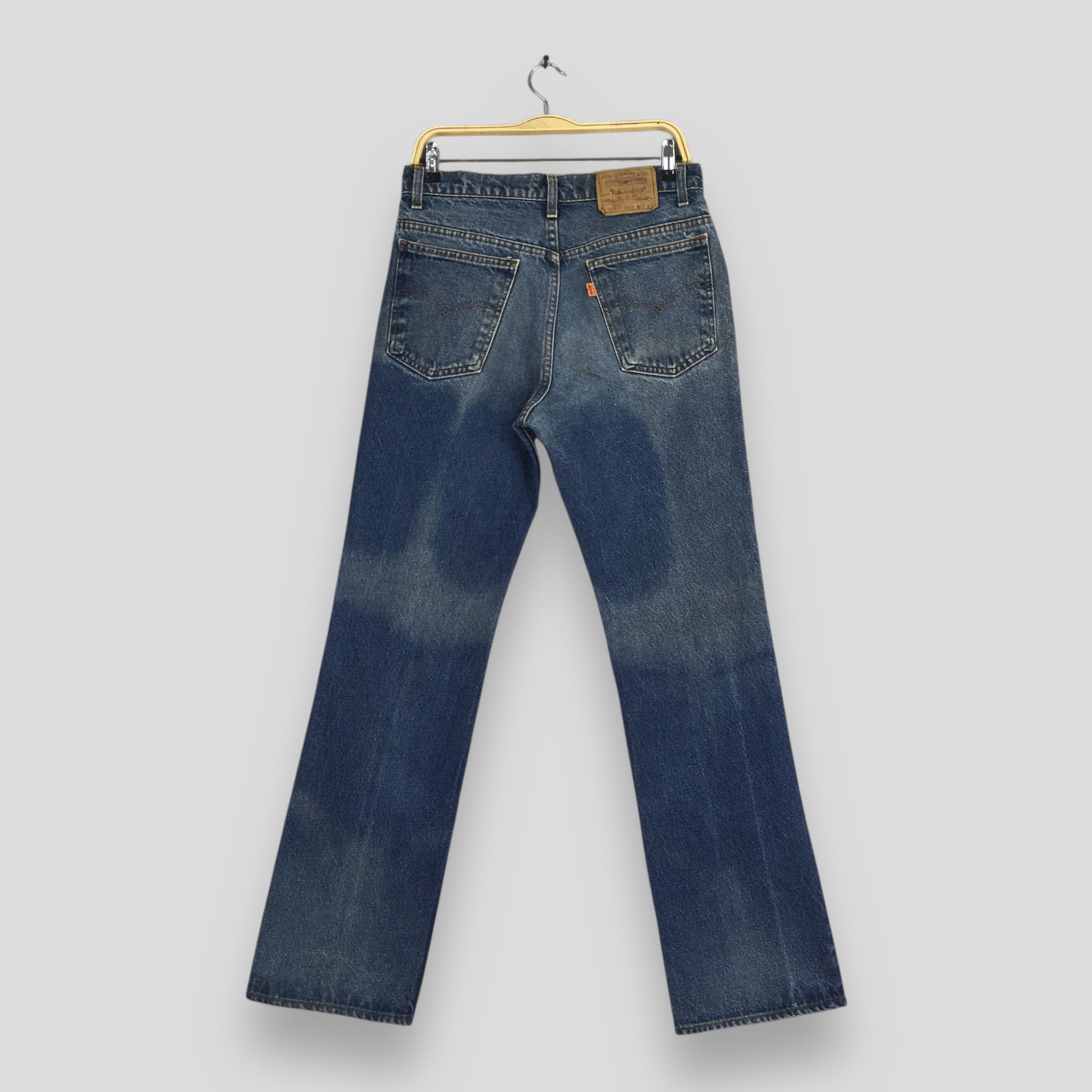 Levi's ize 30x31.5 Vintage Levi's Bootcut Flared Orange Tab Jeans Size US 30 / EU 46 - 7 Thumbnail