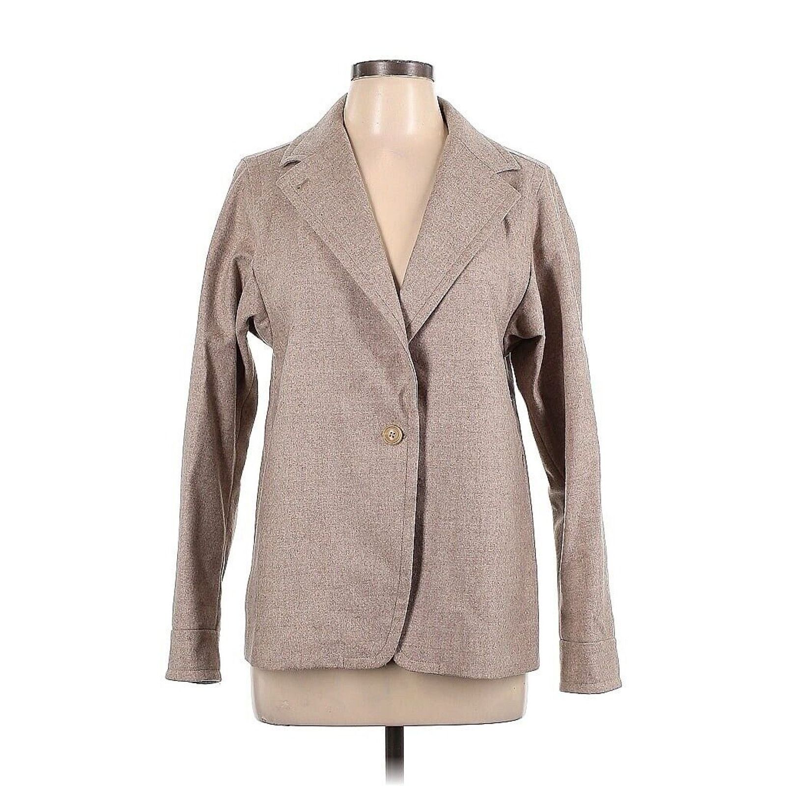 Max Mara NWOT max Mara Cream Tan soft Wool Button Unlined Cuffed 10 Size L / US 10 / IT 46 - 1 Thumbnail