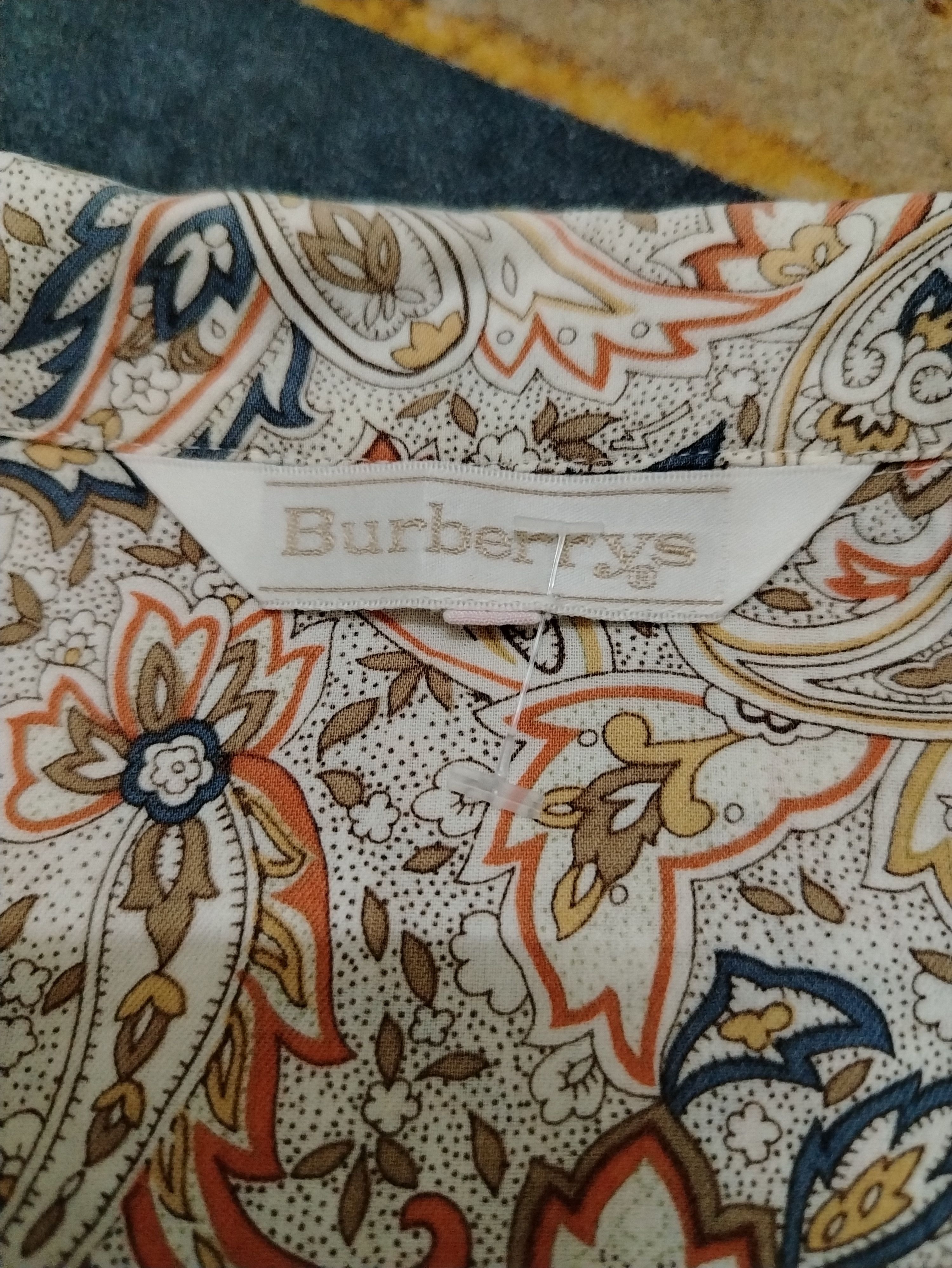Burberry × Vintage Vintage Burberrys Paisley Shirt 80s/90s Size US M / EU 48-50 / 2 - 4 Thumbnail