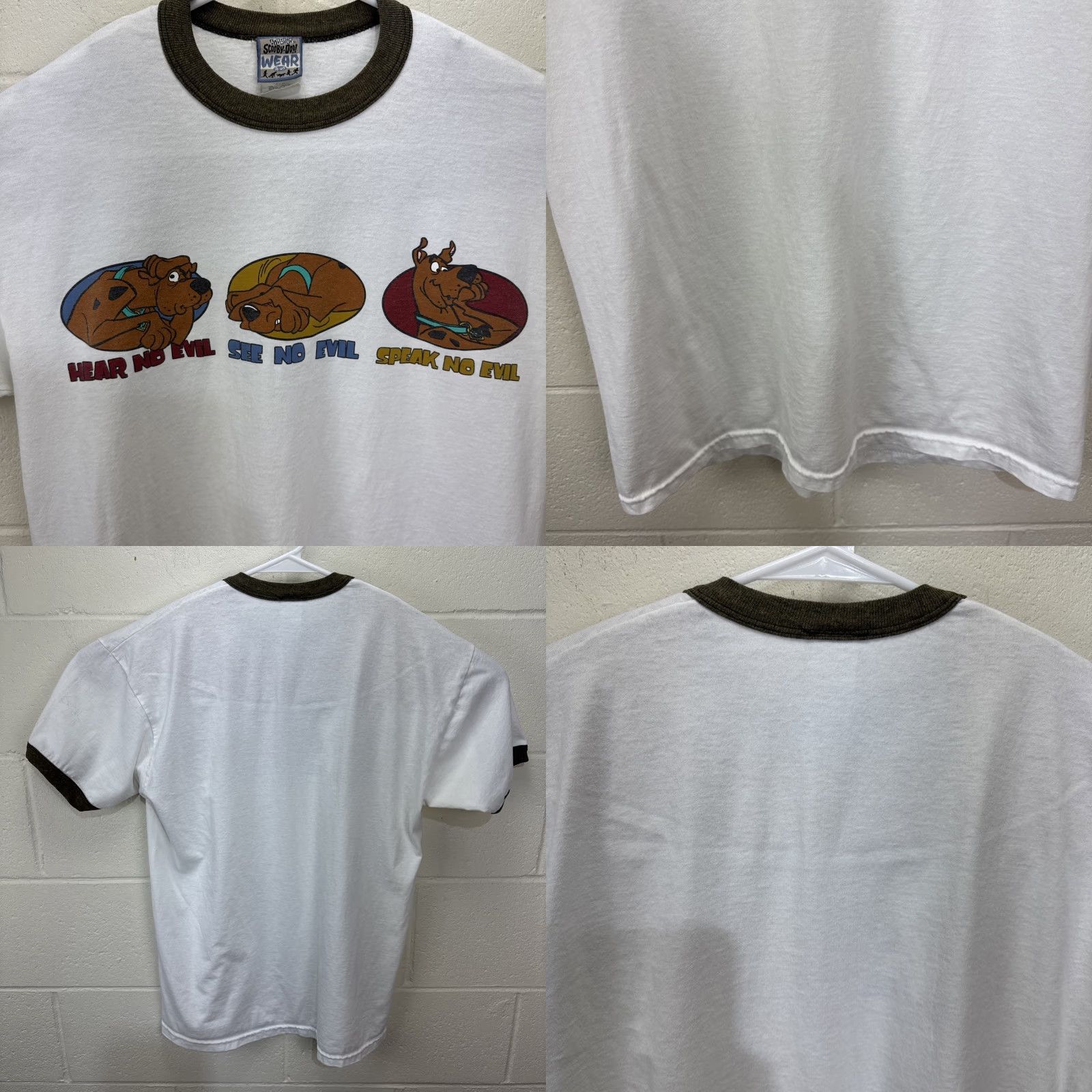 Vintage VINTAGE Scooby Doo Cartoon Network T-Shirt Men Size L White 90s Cartoon Logo Short Sleeve Size US L / EU 52-54 / 3 - 8 Thumbnail