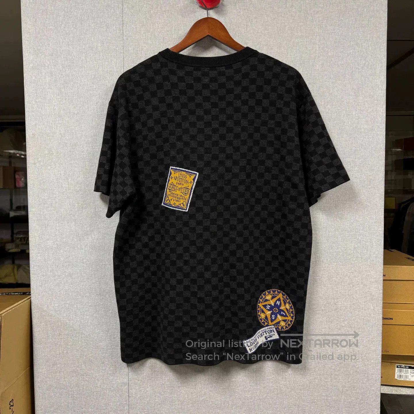 Louis Vuitton LV FW25 Logo Checkered Knit Short-Sleeve. Size US L / EU 52-54 / 3 - 2 Thumbnail