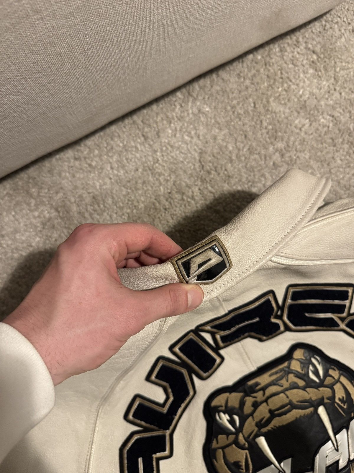 Avirex × Palace Palace x Avirex No Snakes Leather Jacket - White Size US XL / EU 56 / 4 - 5 Thumbnail